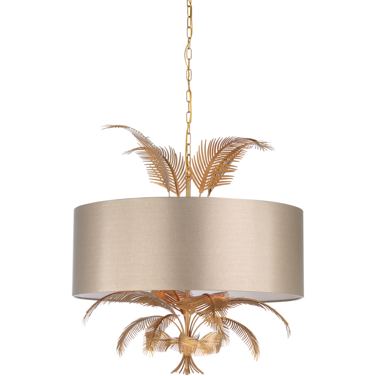 ワイルドウッド　アンティーク　照明 Wildwood 6 Light 31.5 inch Antique Gold/Taupe Chandelier Ceiling Light
