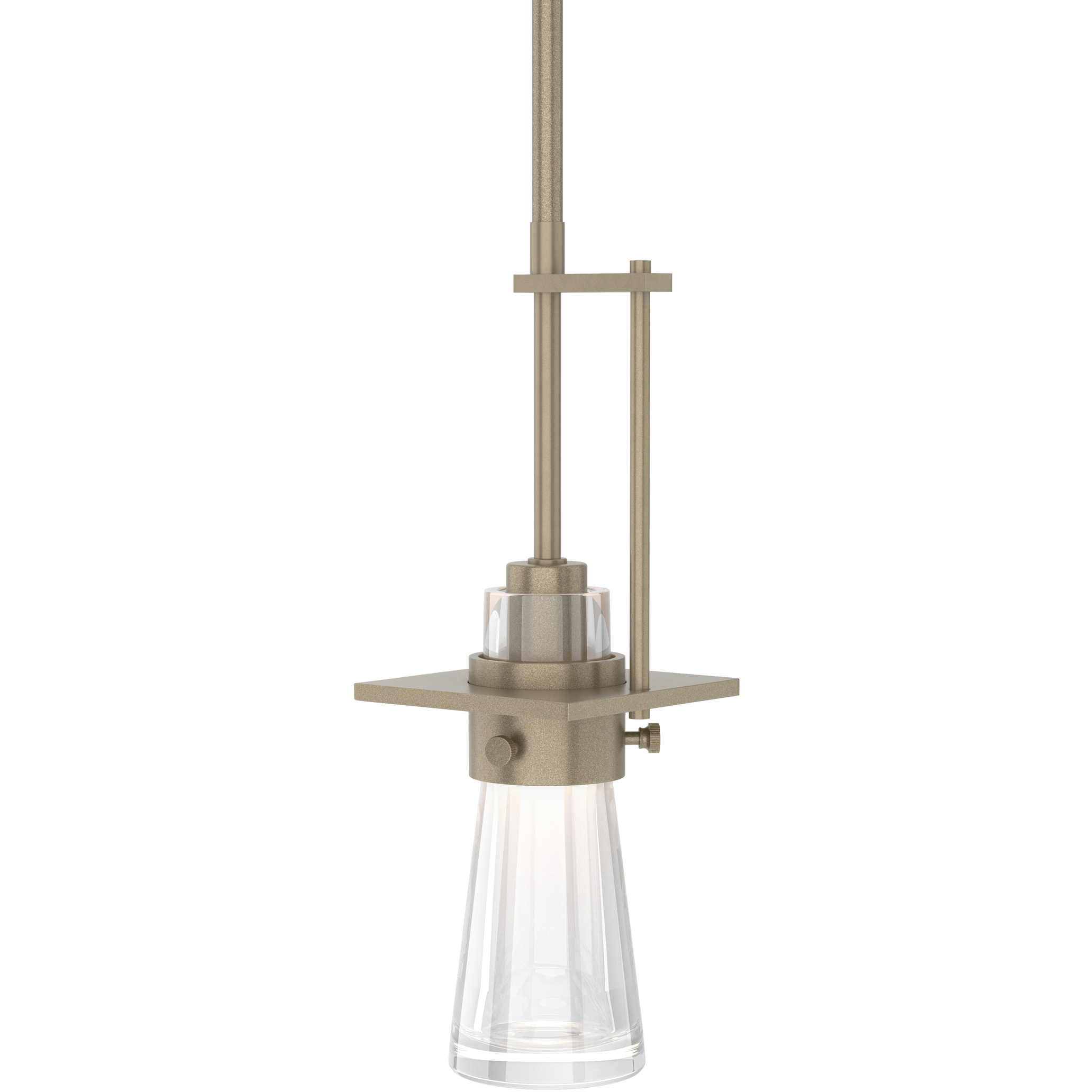 Erlenmeyer 1 Light 4 inch Soft Gold Mini Pendant Ceiling Light