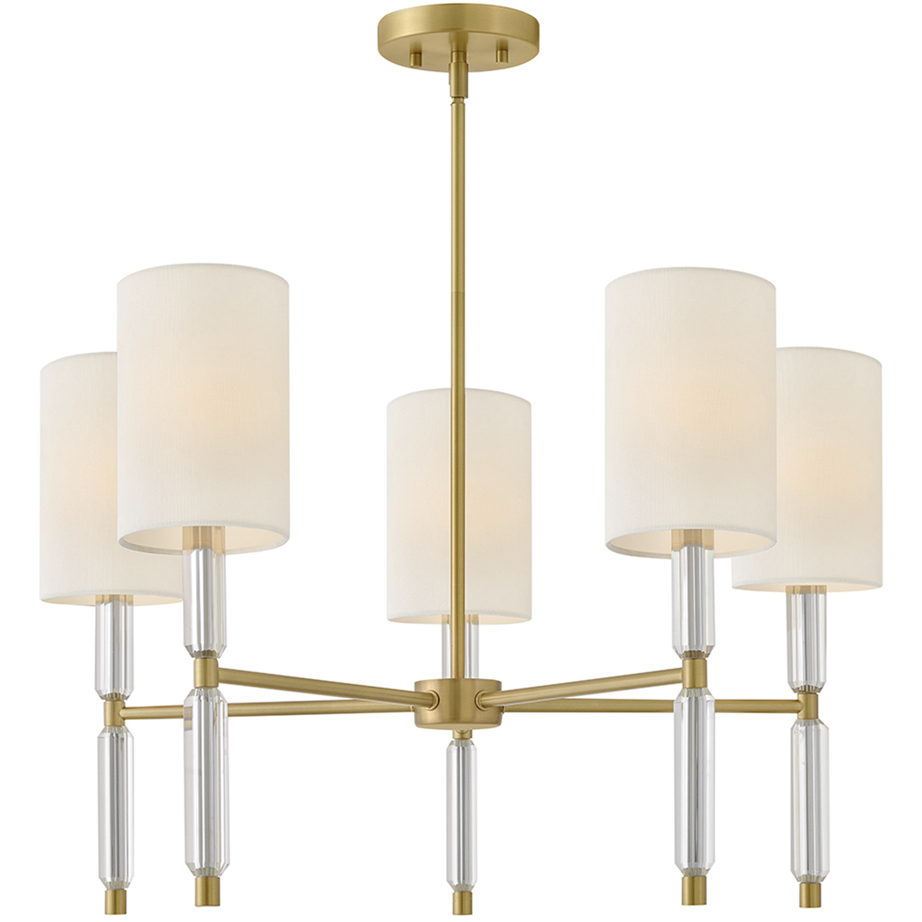 Anika 5 Light 28 inch Lacquered Brass Chandelier Ceiling Light
