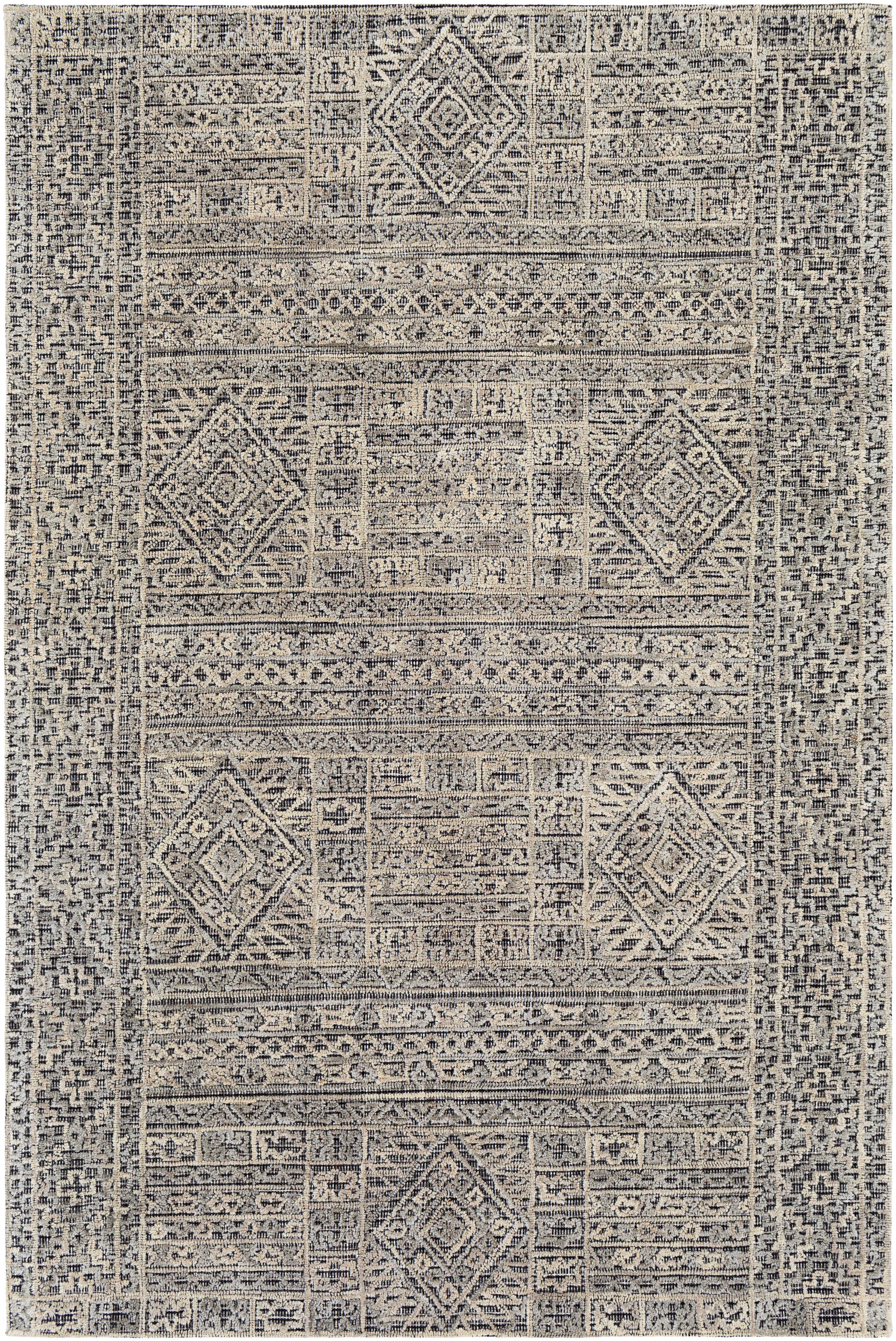 Oakland 36 X 24 inch Black Rug in 2 x 3, Rectangle