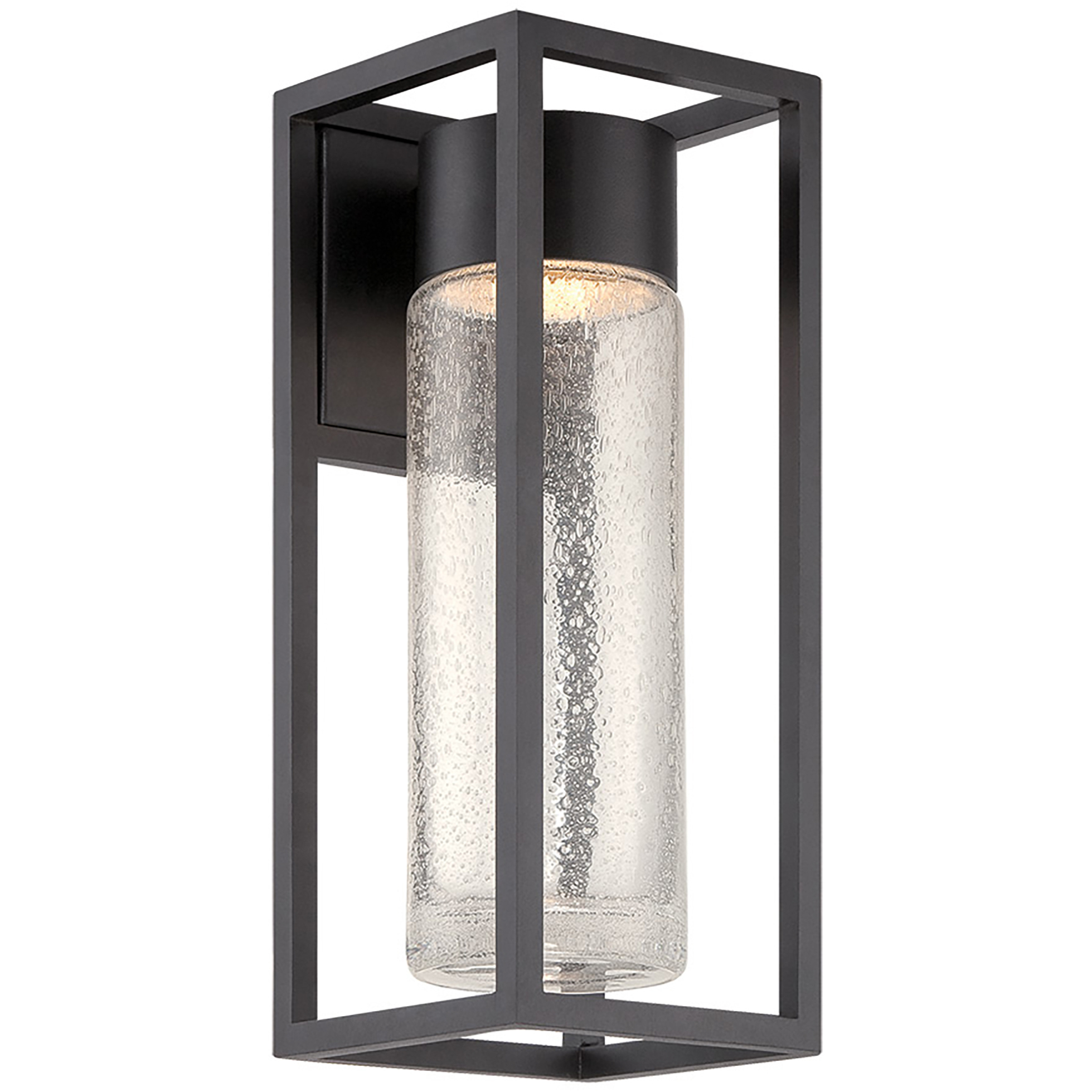 Structure LED 16 inch Black Outdoor Wall Light in 16in.