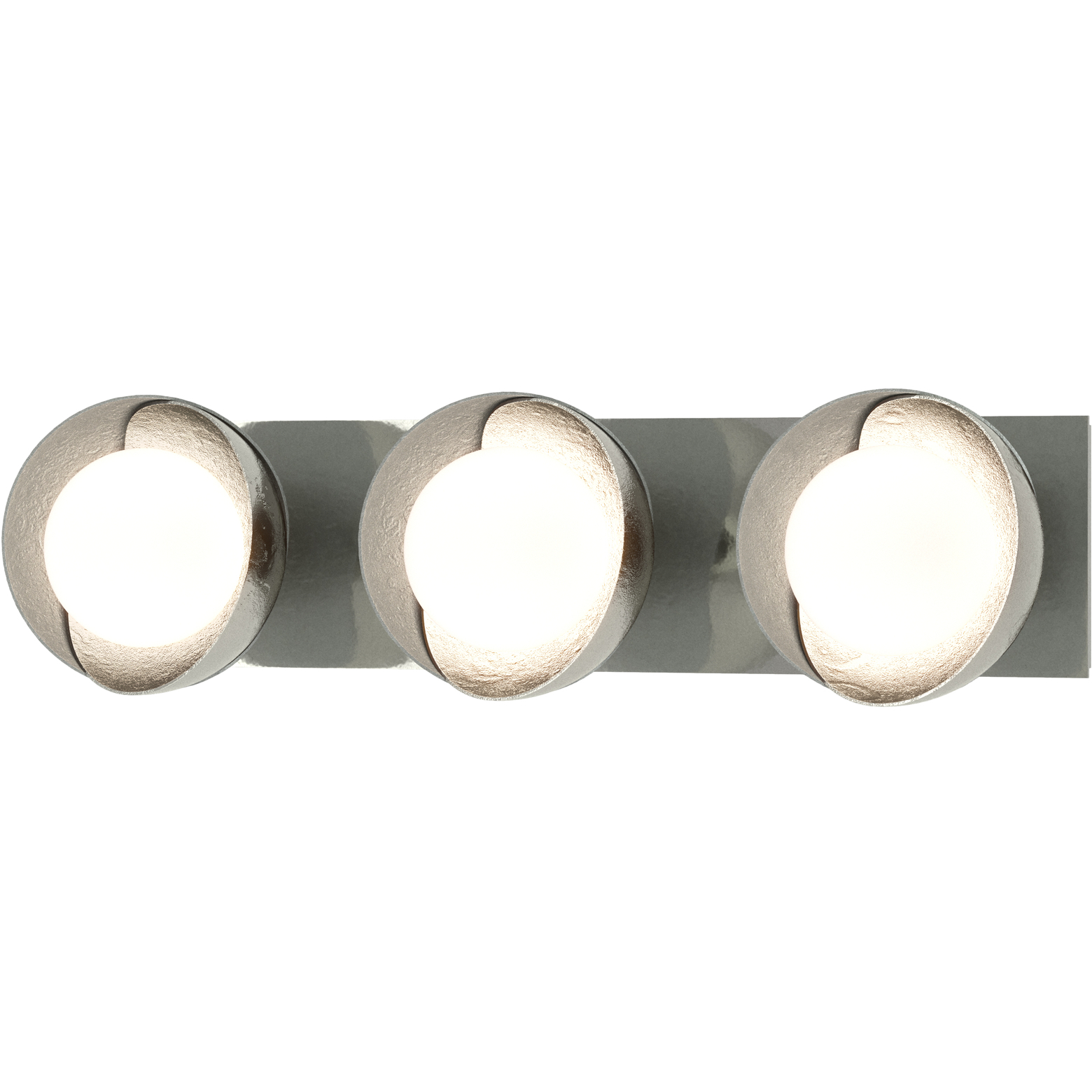 Brooklyn 3 Light 22 inch Sterling and Vintage Platinum Straight Bath Sconce Wall Light in Sterling/Vintage Platinum, Straight