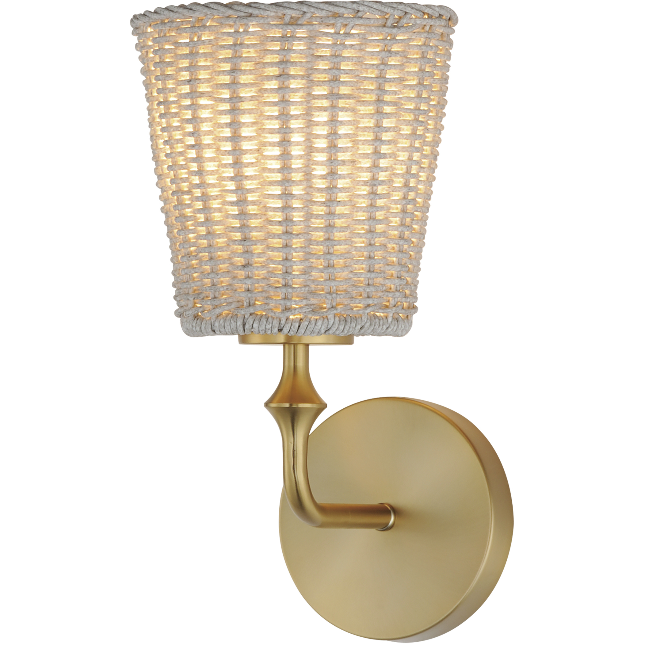 Baja 1 Light 6 inch Natural Aged Brass Wall Sconce Wall Light