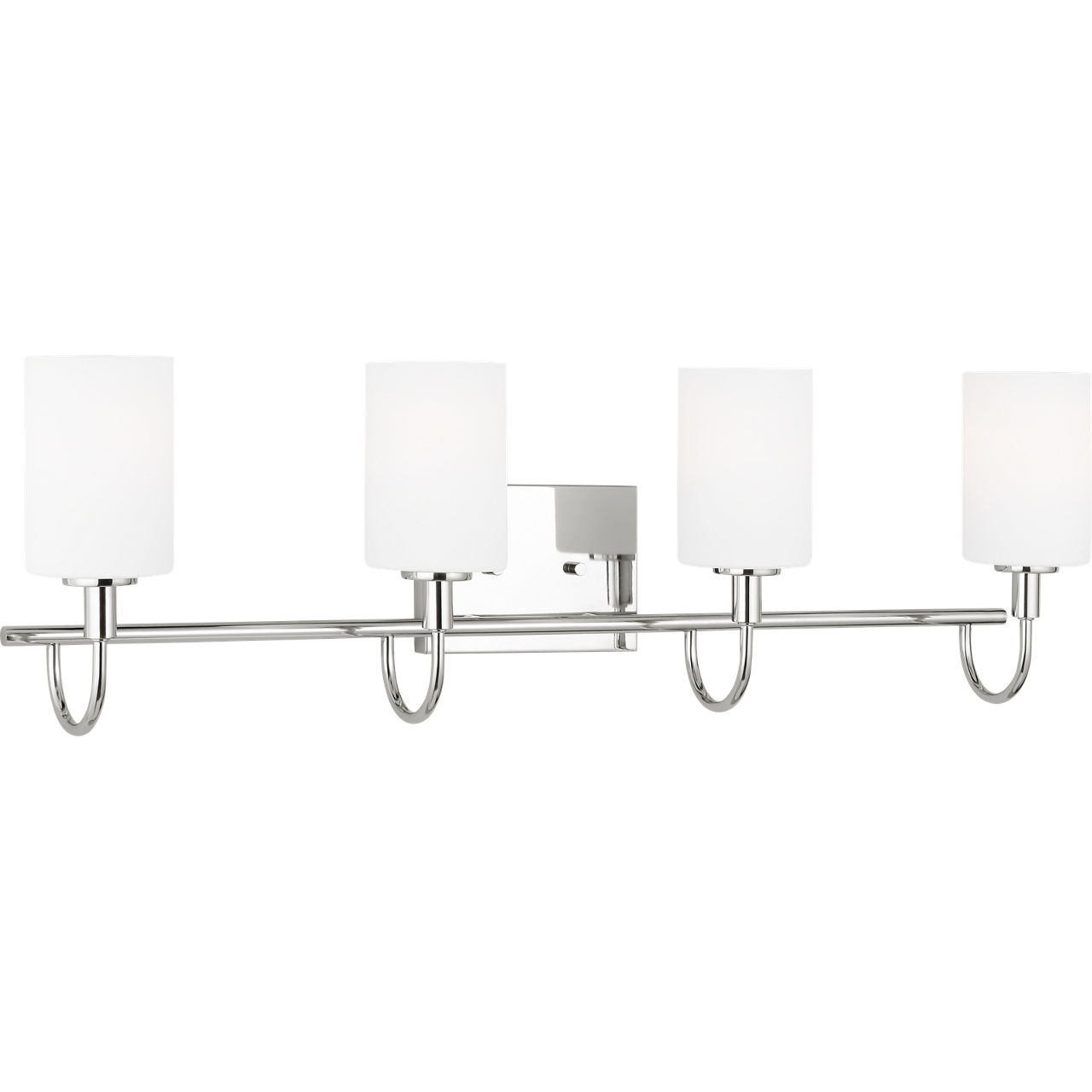 Oak Moore 4 Light 33.88 inch Chrome Bath Vanity Wall Light