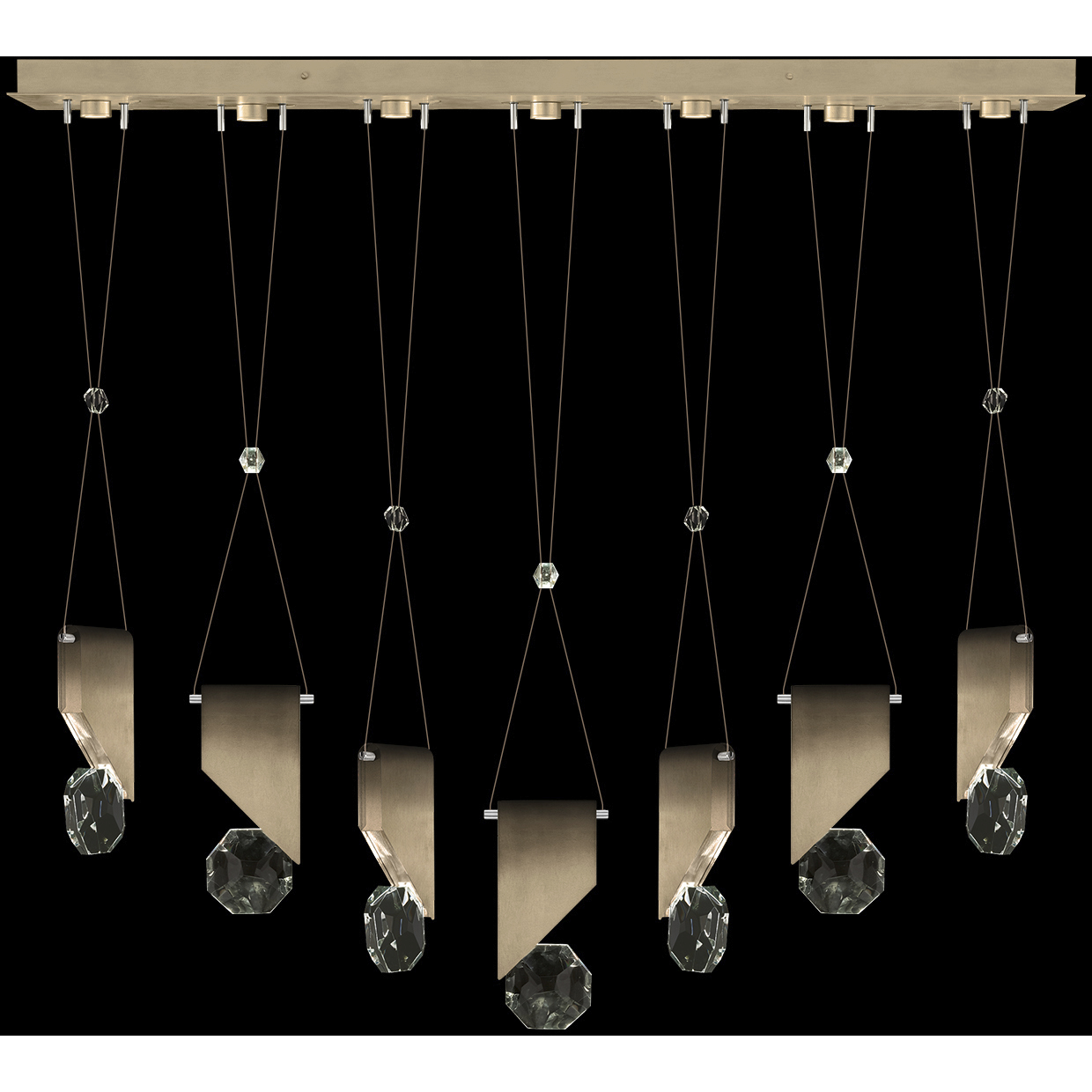 Aria 14 Light 60 inch Bronze Pendant Ceiling Light