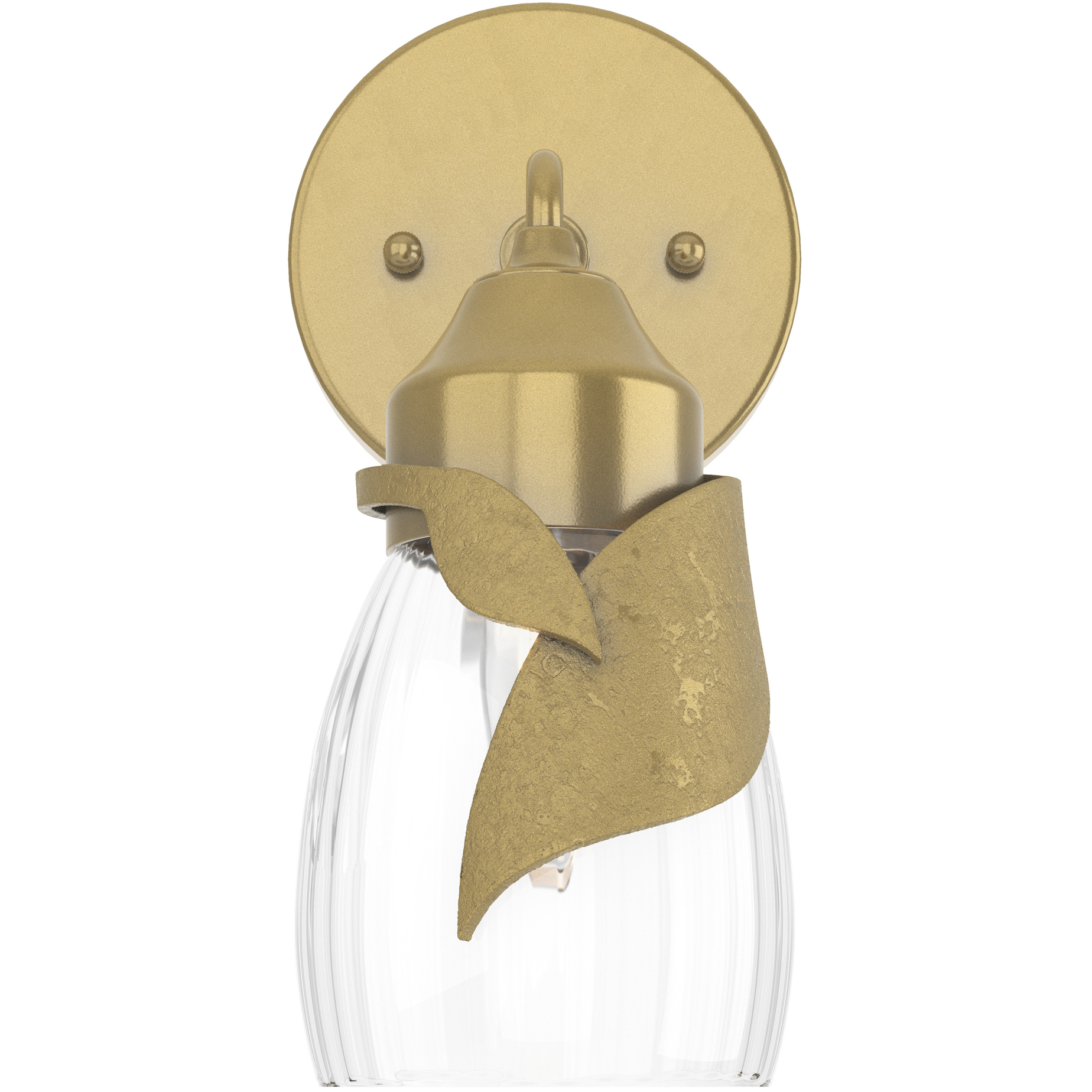 Lapas 1 Light 6.8 inch Modern Brass Bath Sconce Wall Light in Water