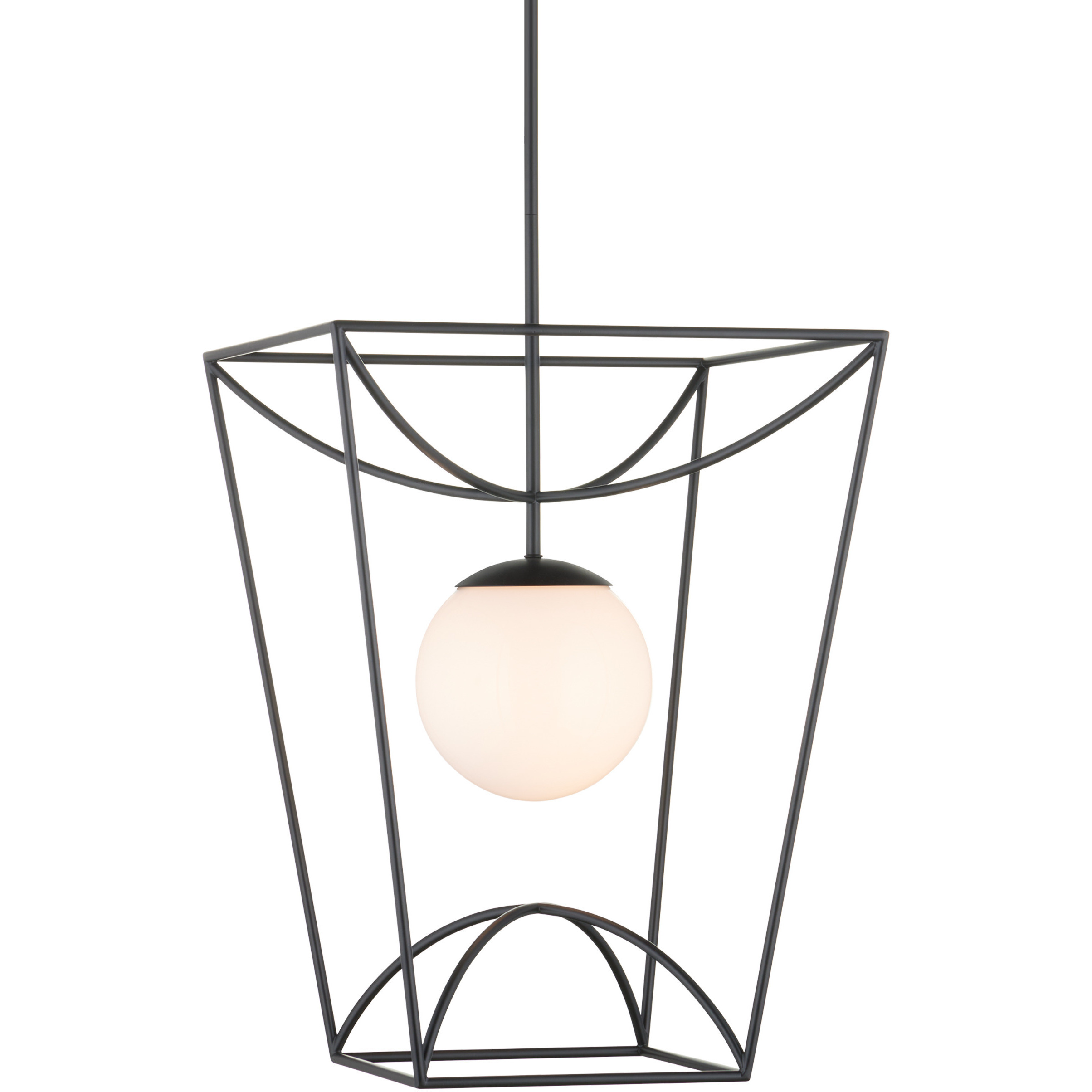 Rochefort 1 Light 18 inch Black Indoor/Outdoor Lantern Pendant Ceiling Light