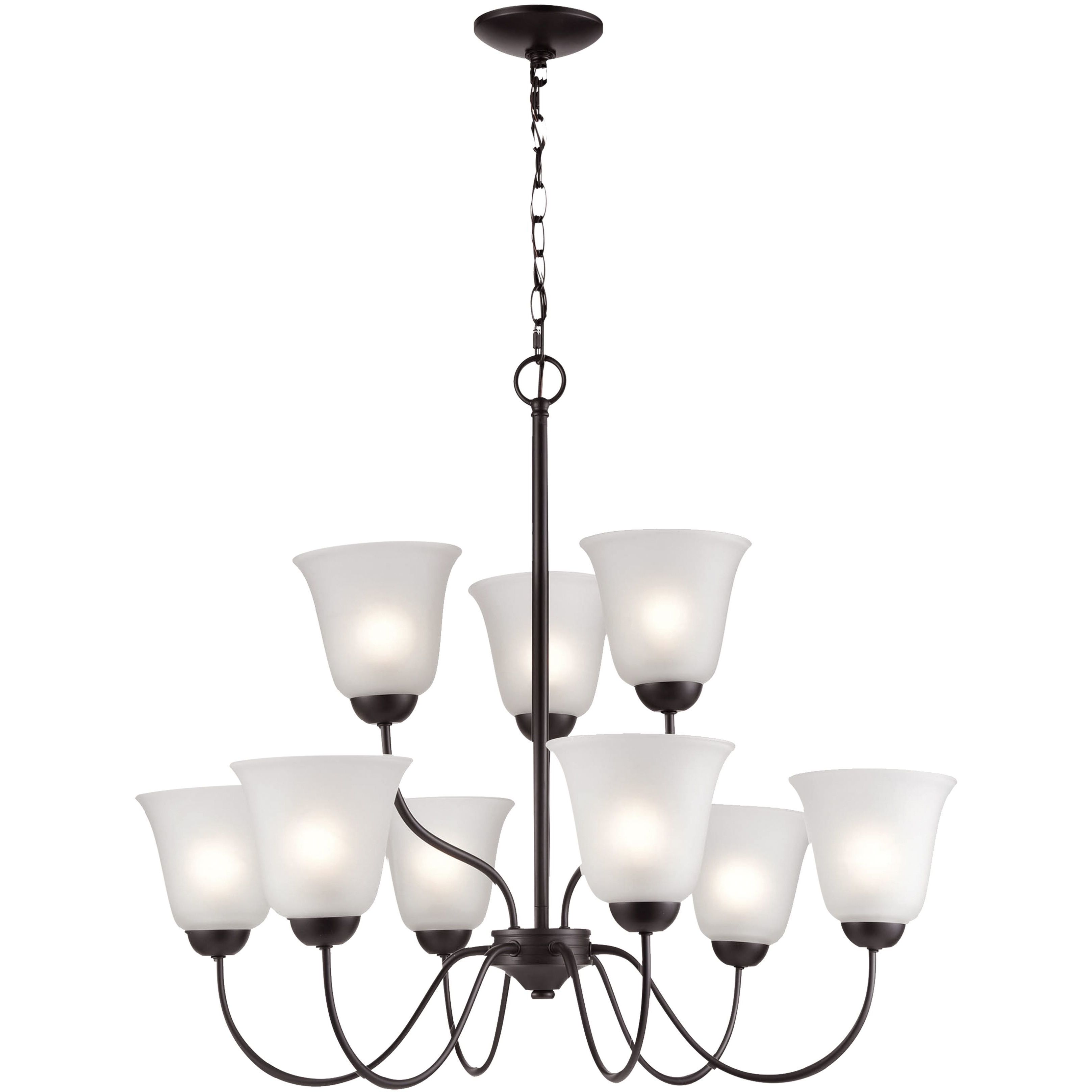 Conway 9 Light 29 inch Oil Rubbed Bronze Chandelier Ceiling Light