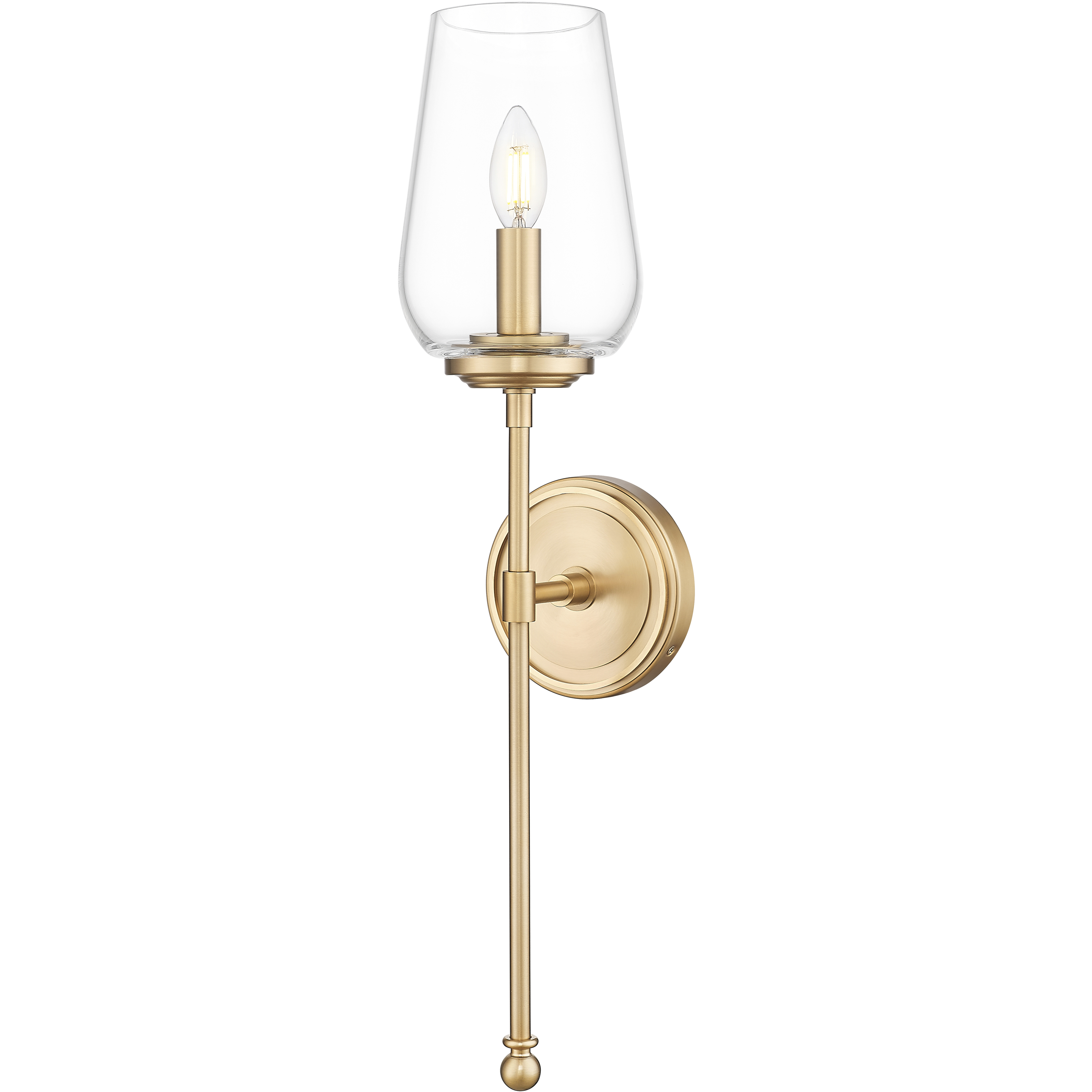 Dominique Wall Sconce Wall Light in Modern Gold