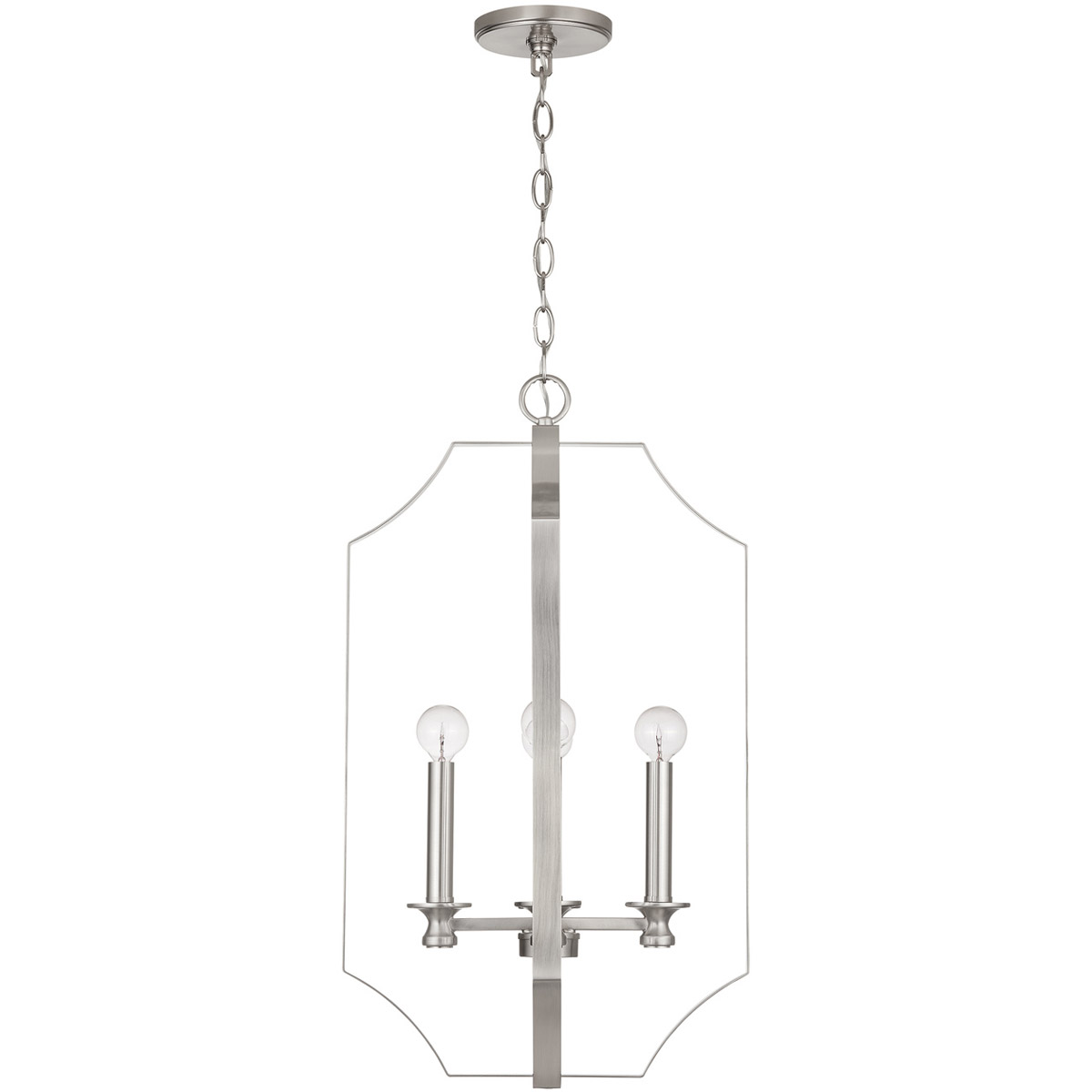 Myles 4 Light 15 inch Brushed Nickel Foyer Ceiling Light