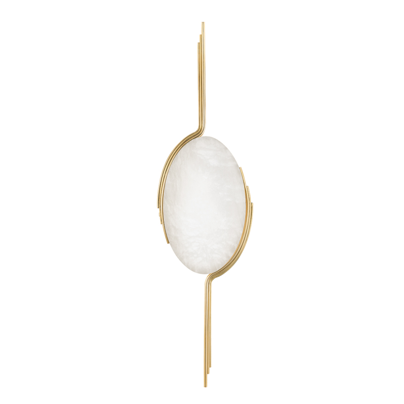 Lapis LED 7 inch Vintage Brass ADA Wall Sconce Wall Light