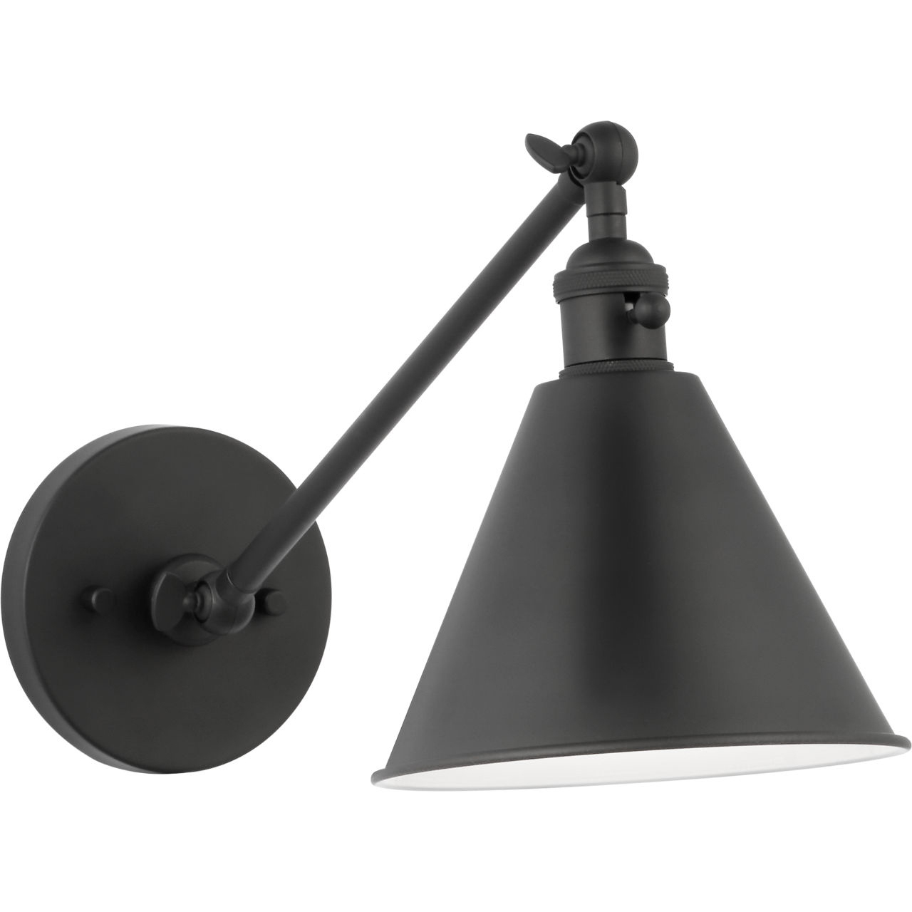 C&M by Chapman & Myers Salem 1 Light 7 inch Midnight Black Wall Bath Fixture Wall Light