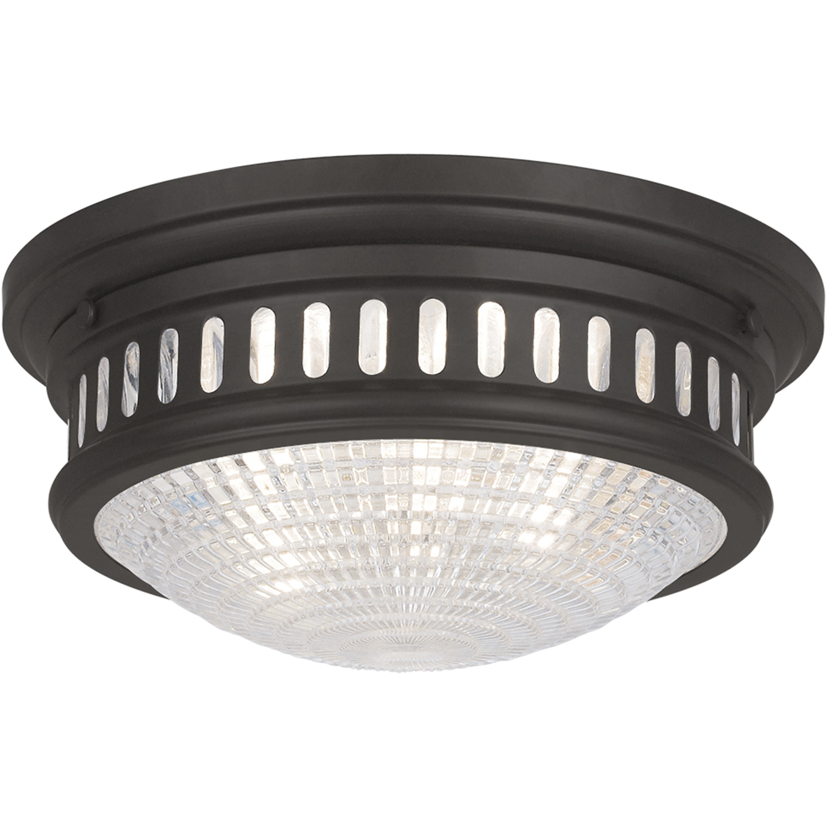 Berwick 2 Light 13 inch Bronze Flush Mount Ceiling Light