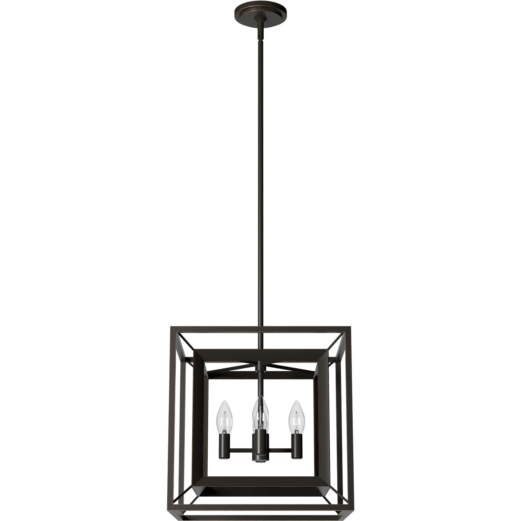 Doherty 4 Light 15 inch Onyx Bengal Chandelier Ceiling Light