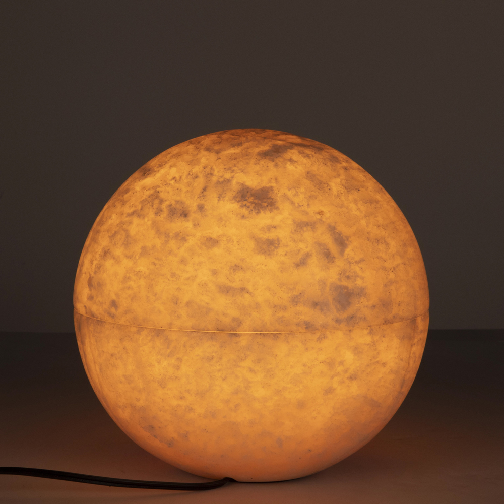 Onyx Globe 11 inch 40.00 watt Natural Table Lamp Portable Light, Small