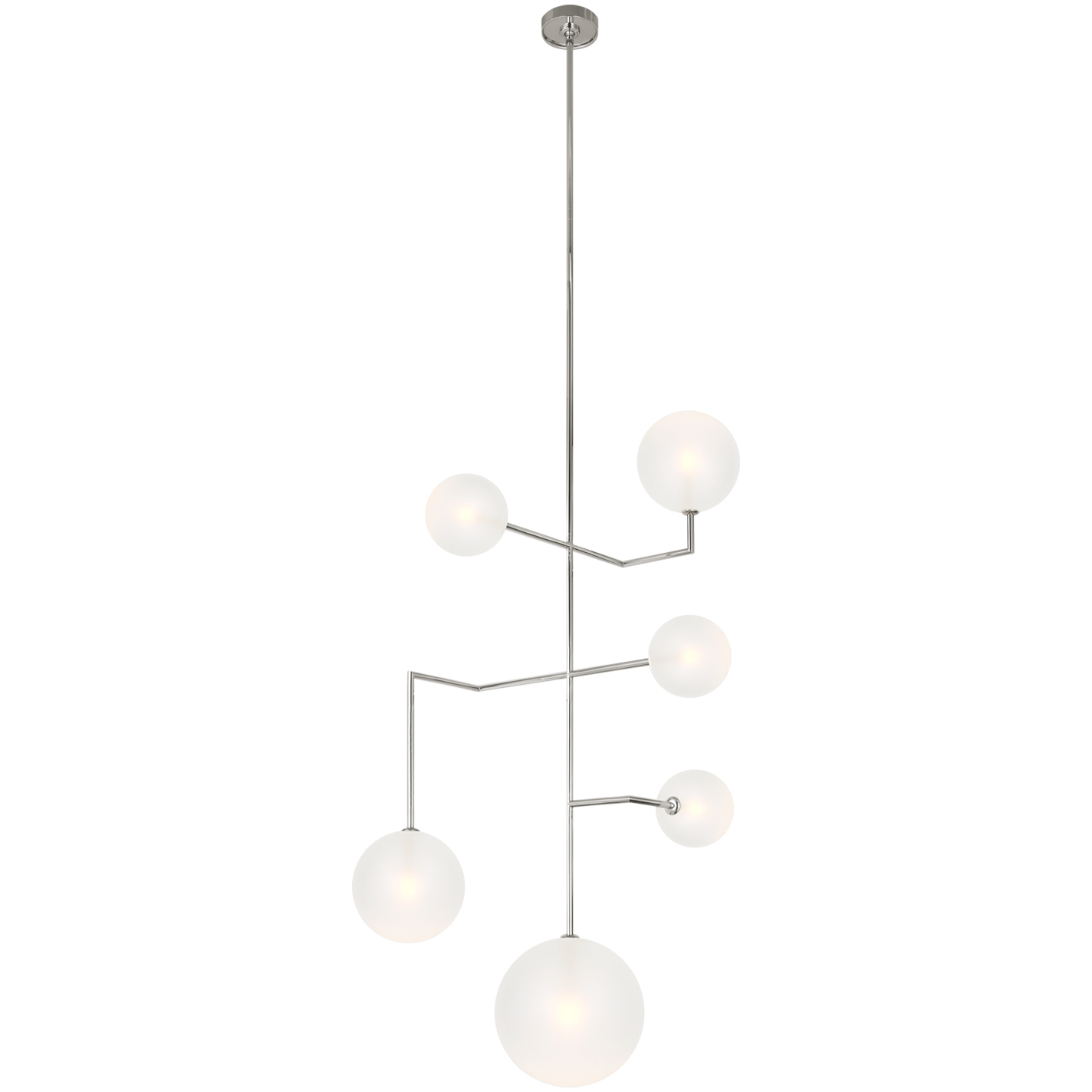 AERIN Linnea LED 27.5 inch Polished Nickel Entry Chandelier Ceiling Light