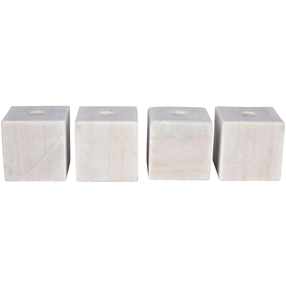Cube 3.5 X 3.5 inch Decorative Candle Holder, Set of 4