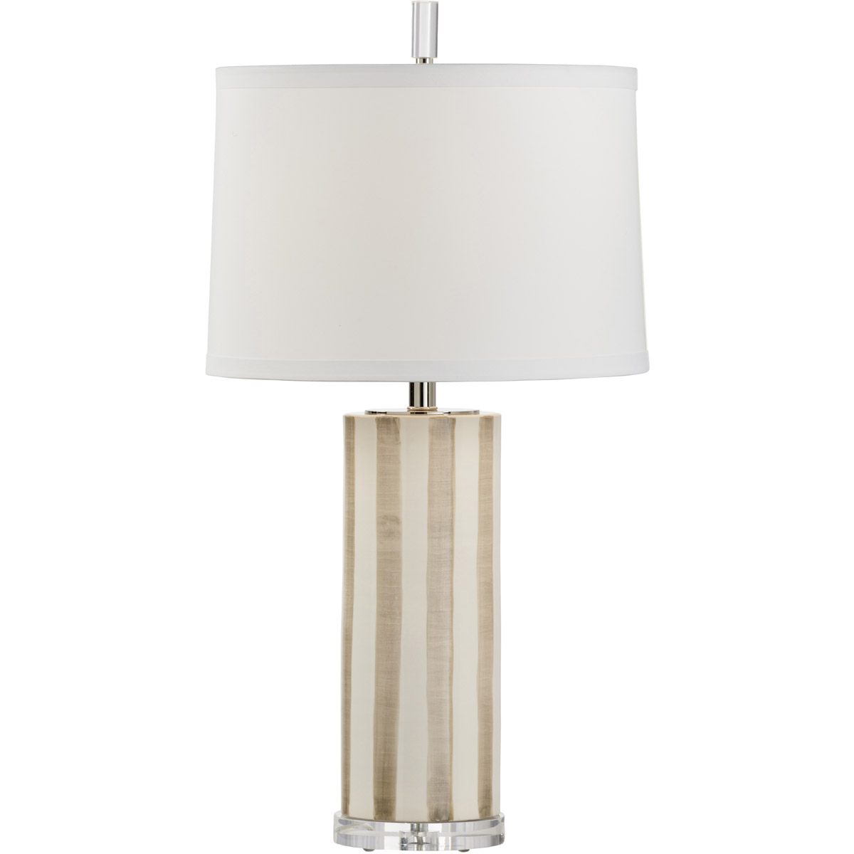 Vietri 31 inch 100 watt Aged Cream/Taupe Glaze Table Lamp Portable Light