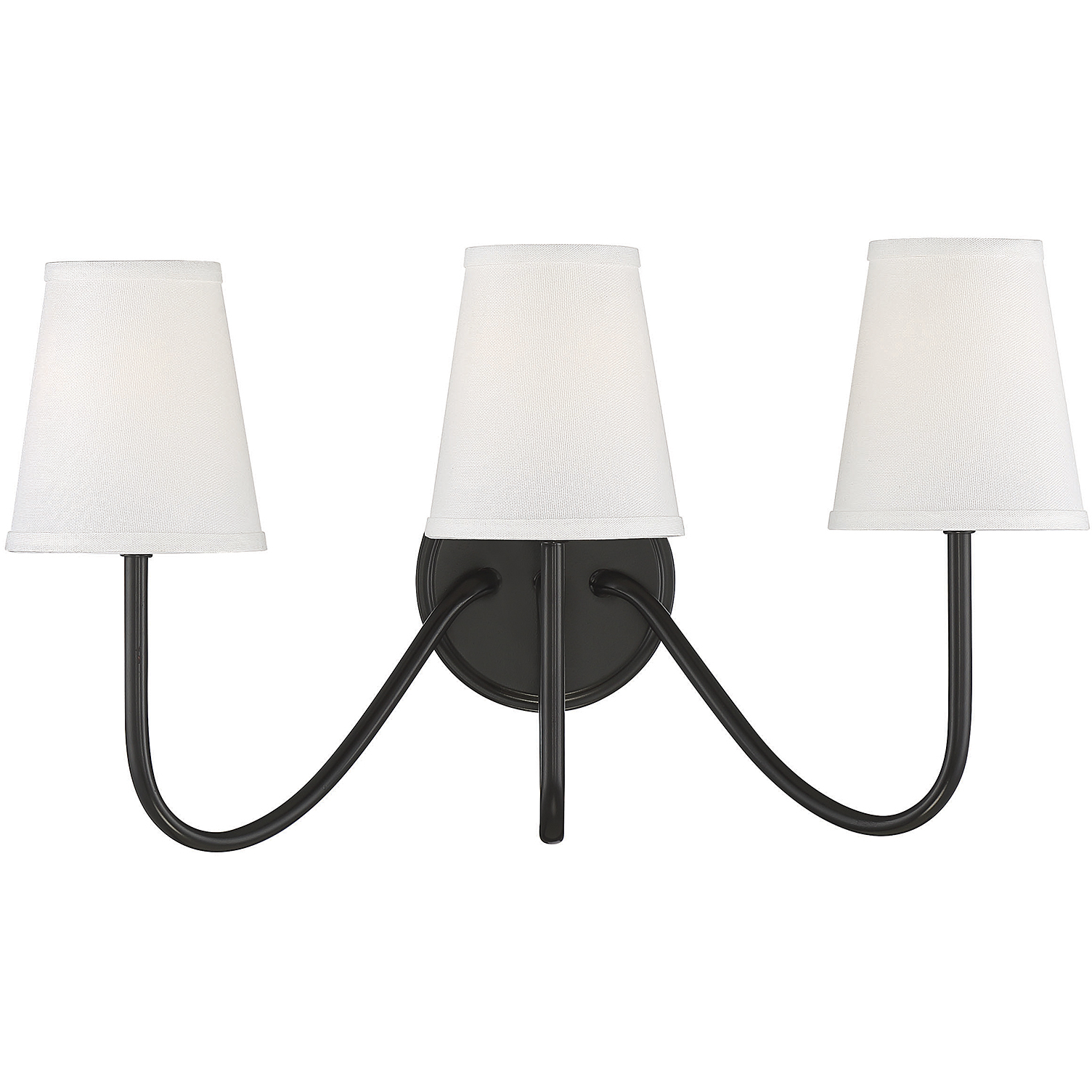Modern 3 Light 20 inch Oil Rubbed Bronze Wall Sconce Wall Light