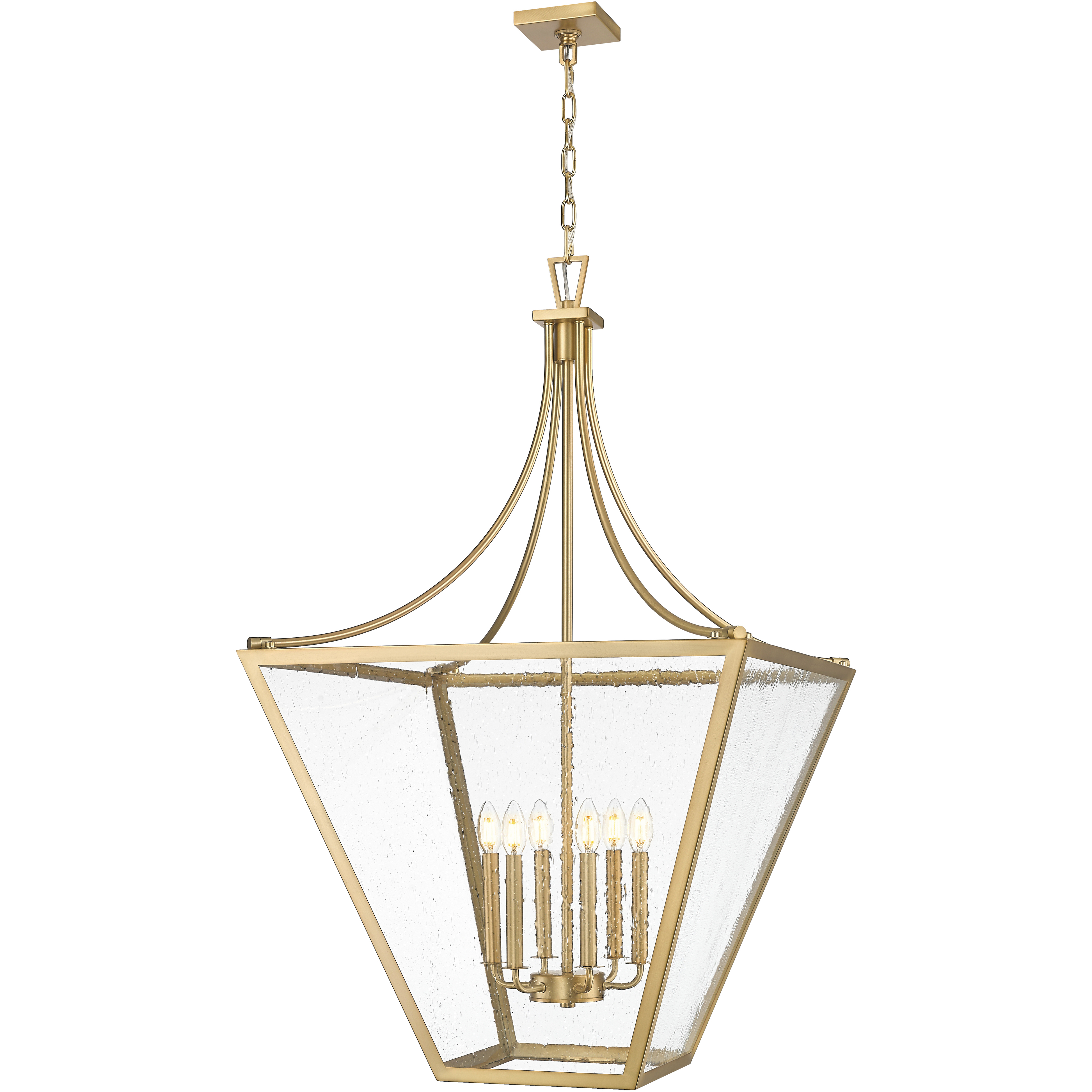 Montalcino 6 Light 26 inch Rubbed Brass Chandelier Ceiling Light