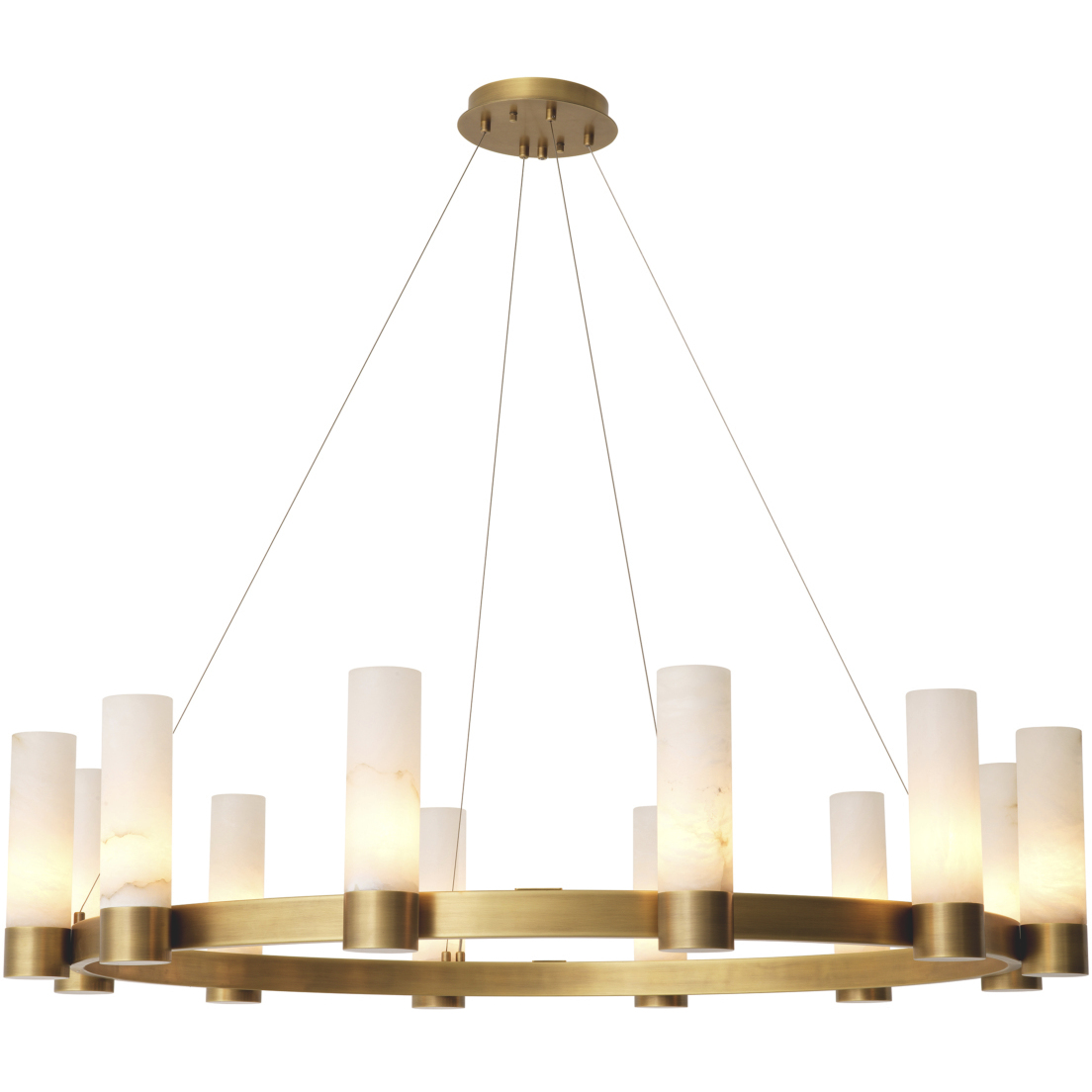 Castro 12 Light 53.54 inch Antique Brass and Alabaster Chandelier Ceiling Light