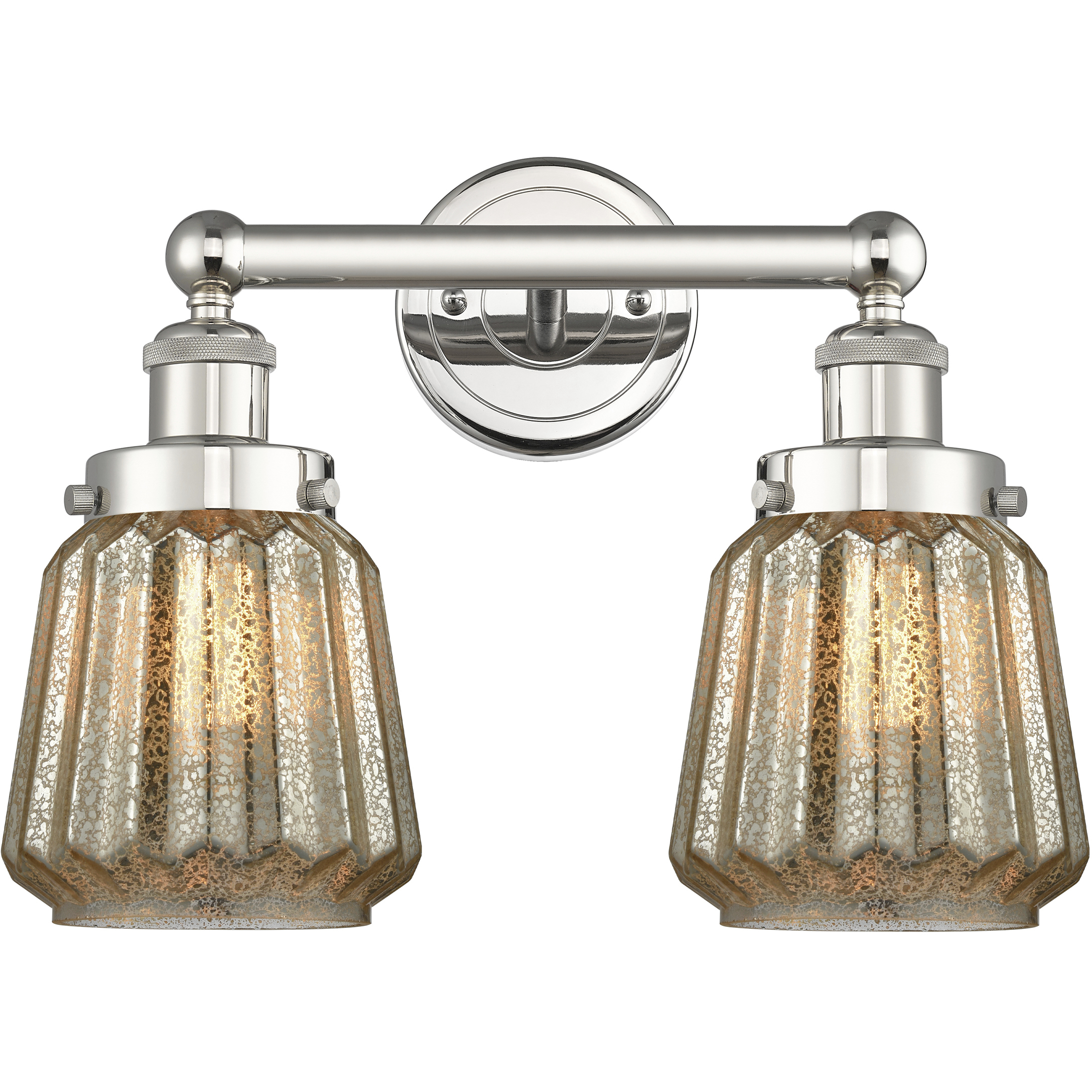 Chatham 2 Light 15.5 inch Polished Nickel Bath Vanity Light Wall Light in Mercury