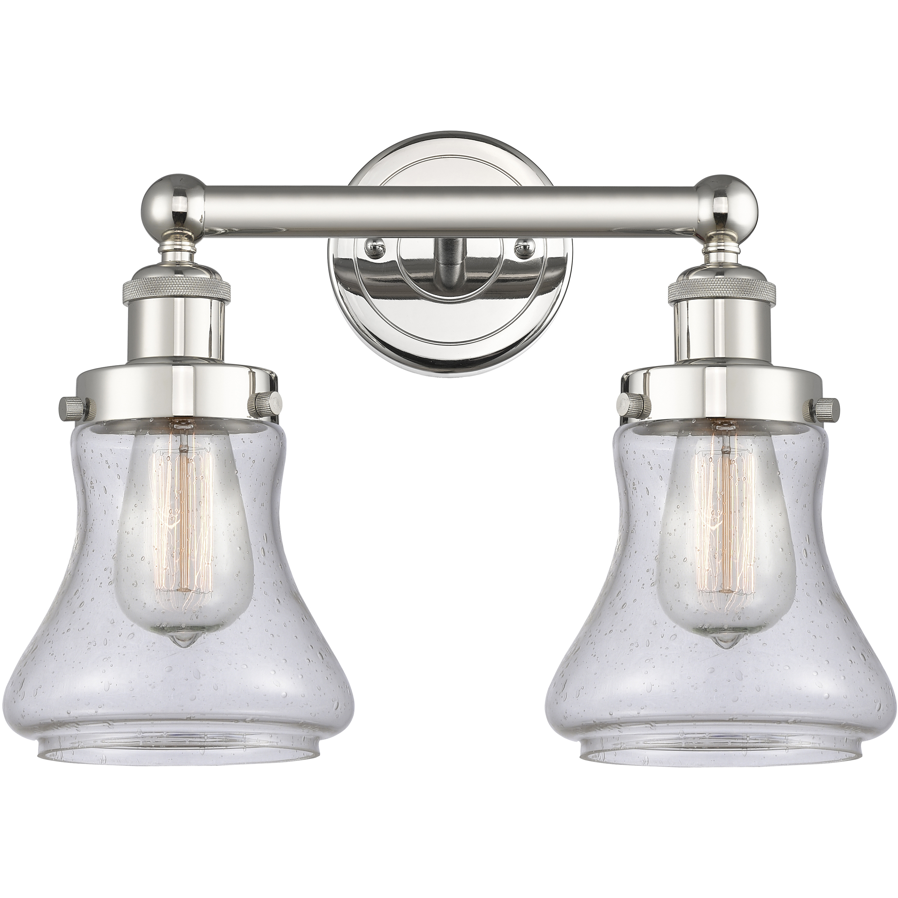 Bellmont 2 Light 15.5 inch Polished Nickel Bath Vanity Light Wall Light in Seedy
