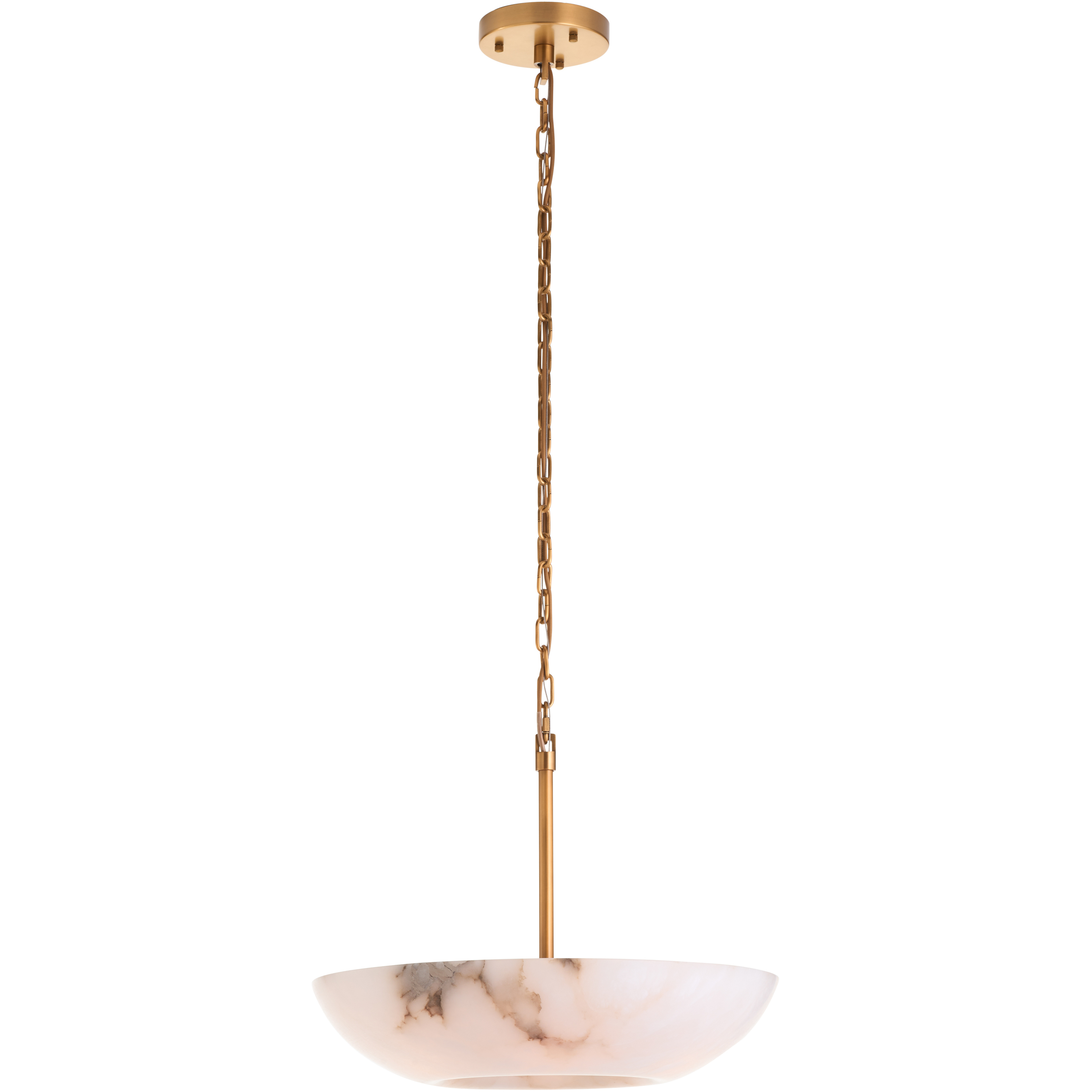 Savino 6 Light 24 inch White/Cream and Gold Pendant Ceiling Light