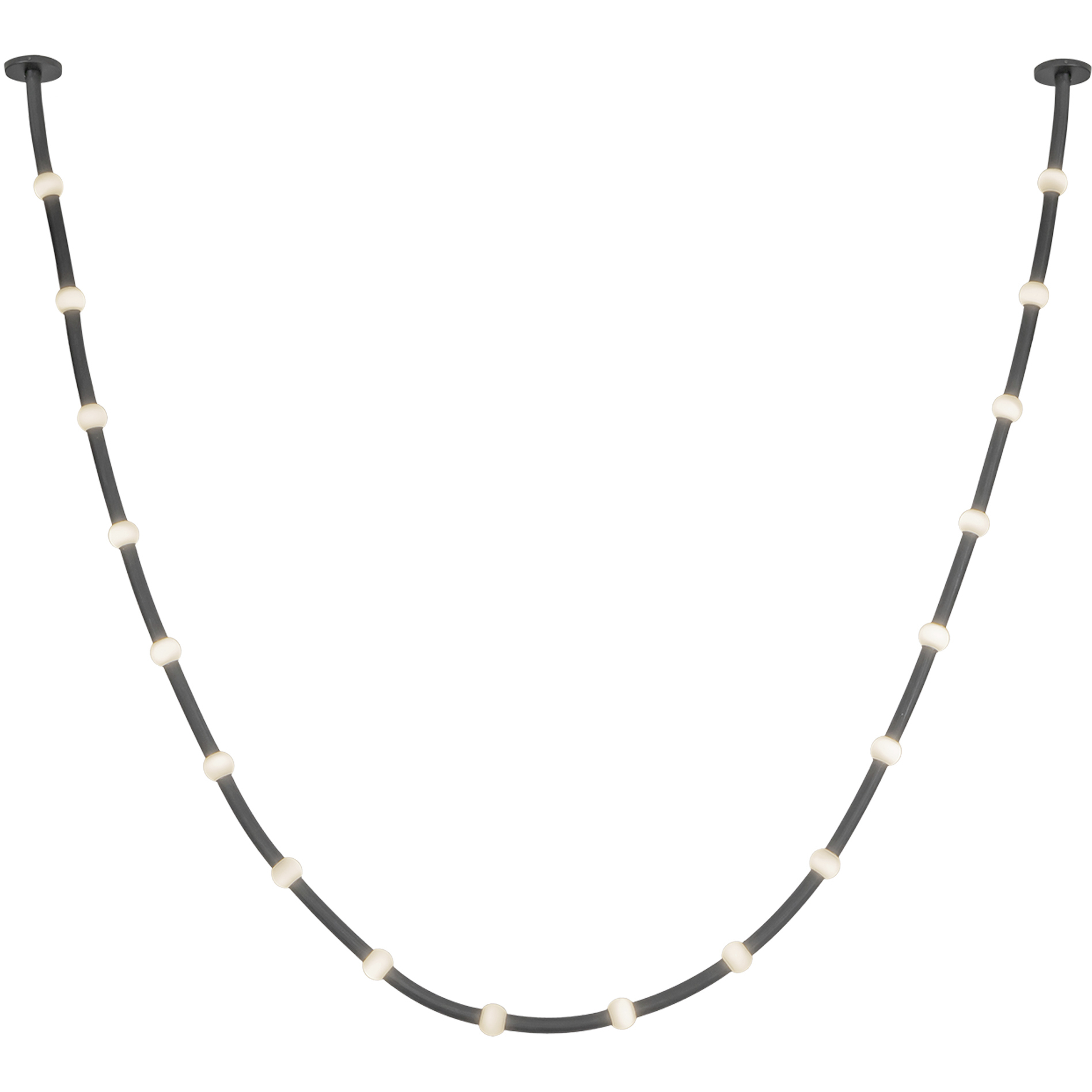 Corda LED 2.38 inch Black Pendant Ceiling Light in Remote Driver