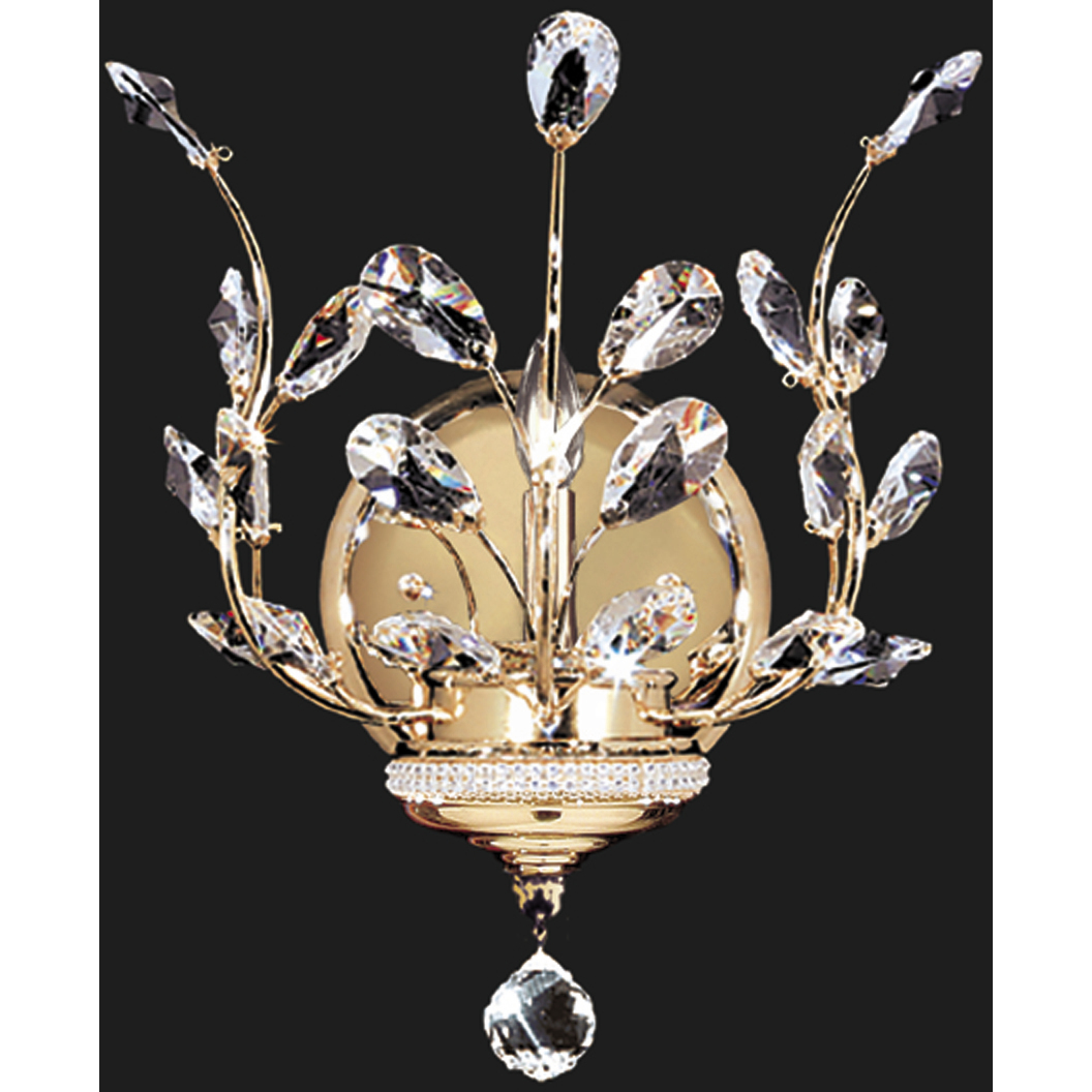 Florale 1 Light 10 inch Gold Wall Sconce Wall Light