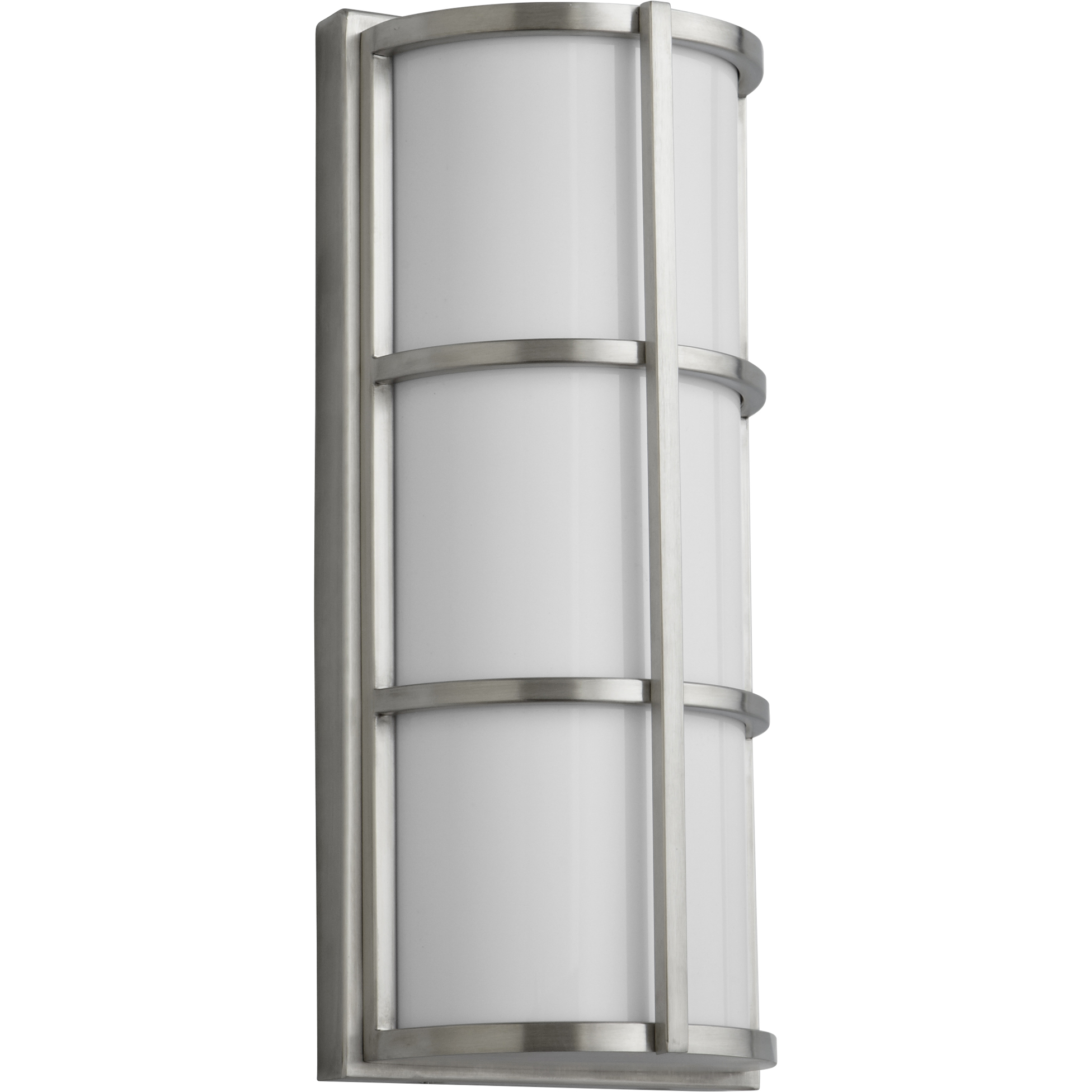 Leda 1 Light 17 inch Satin Nickel Outdoor Wall Sconce