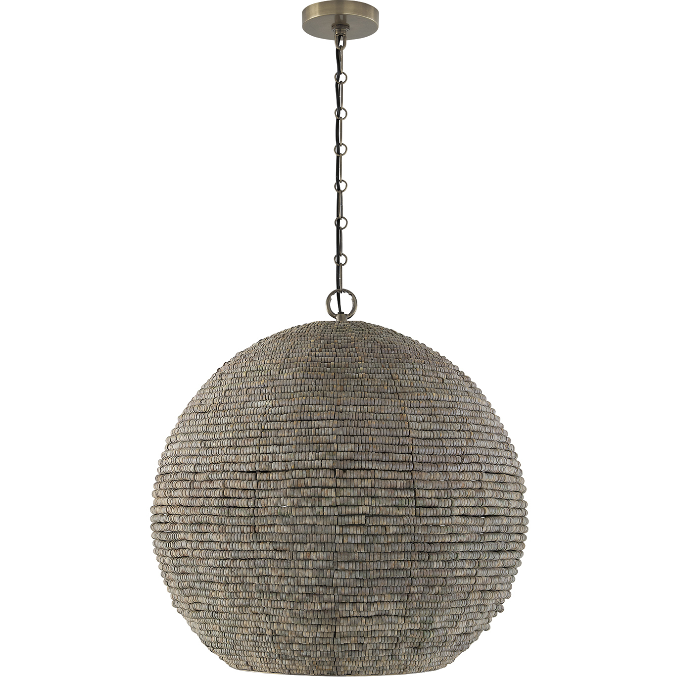 Morada 1 Light 23.75 inch Aegean Grey and Dark Brass Pendant Ceiling Light