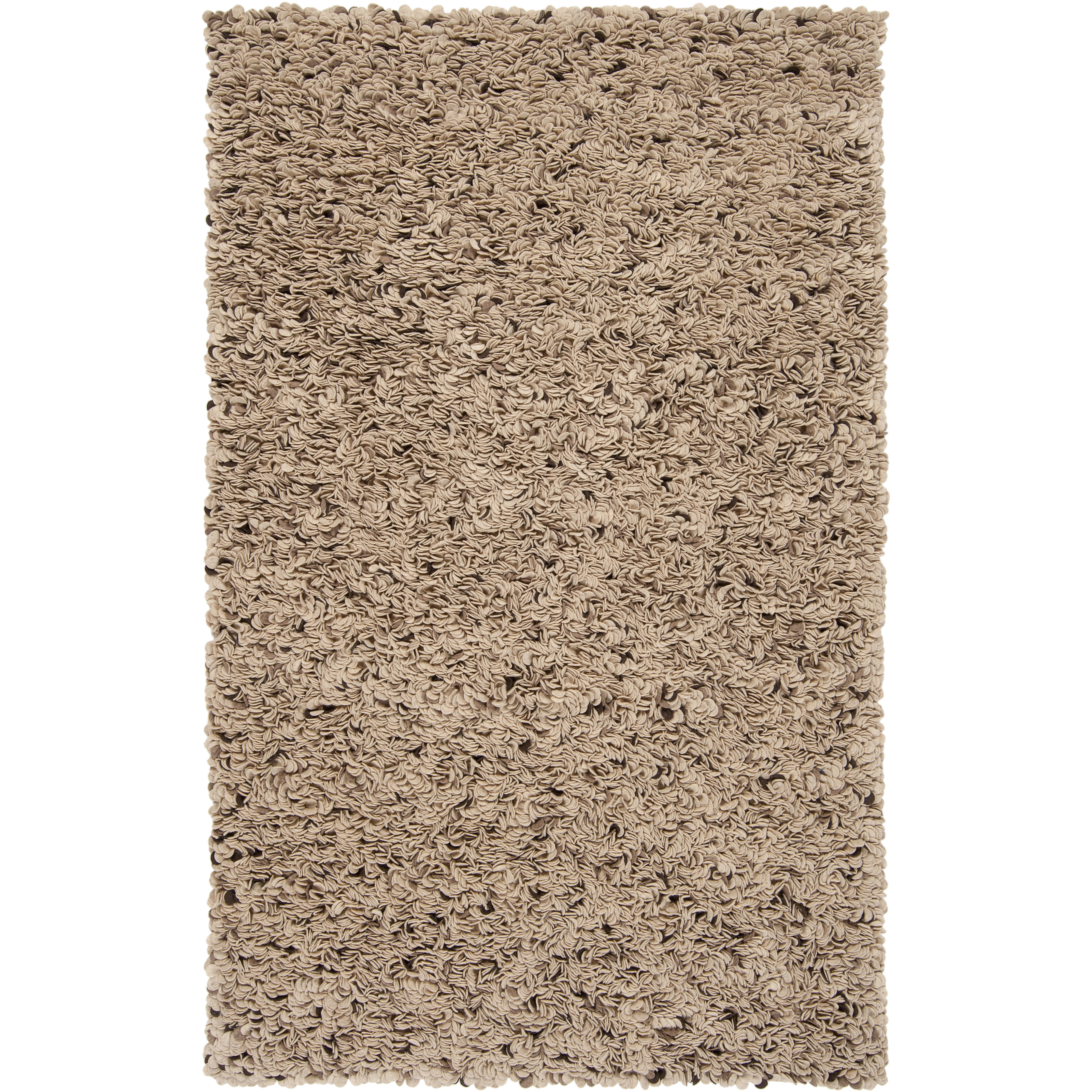 Blossom 36 X 24 inch Cream, Camel, Dark Brown Rug