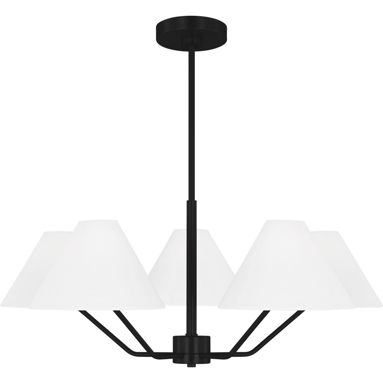 Drew & Jonathan Burke 5 Light 30 inch Midnight Black Chandelier Ceiling Light