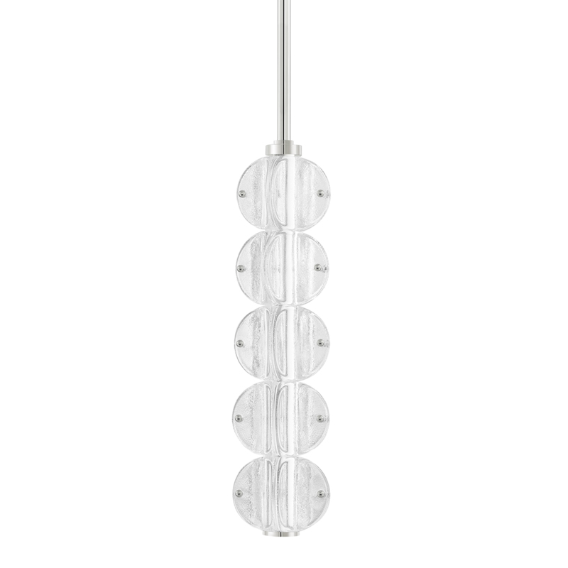 Lindley LED 5 inch Polished Nickel Pendant Ceiling Light