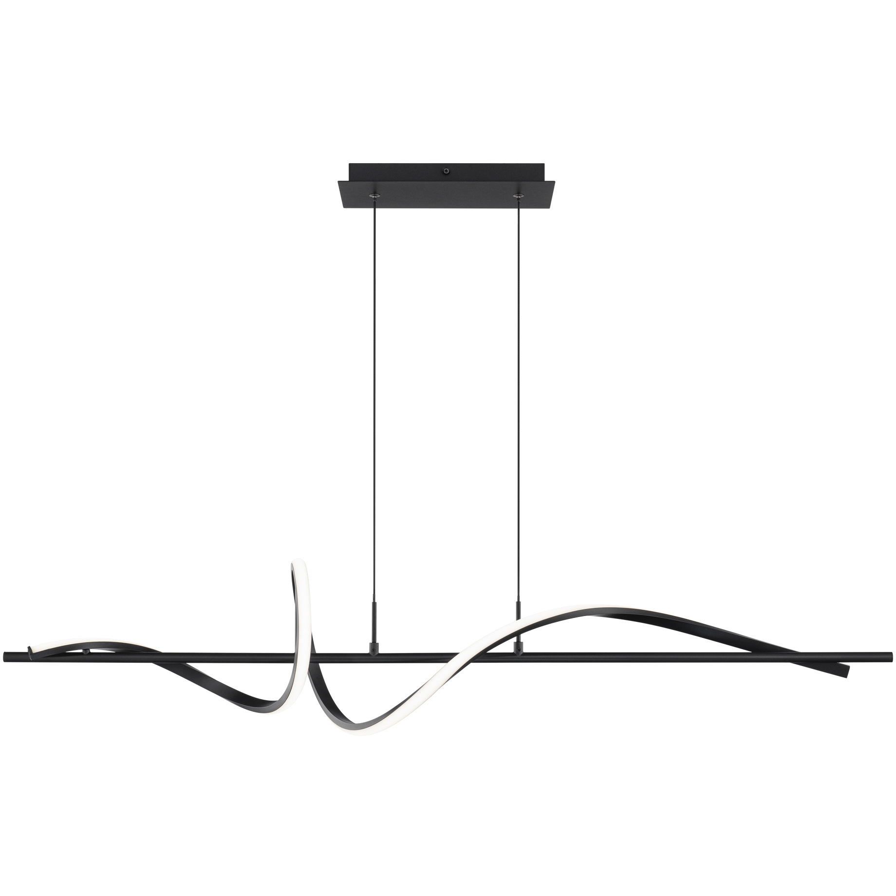 Corkscrew Linear Pendant Ceiling Light in 2700K, dweLED