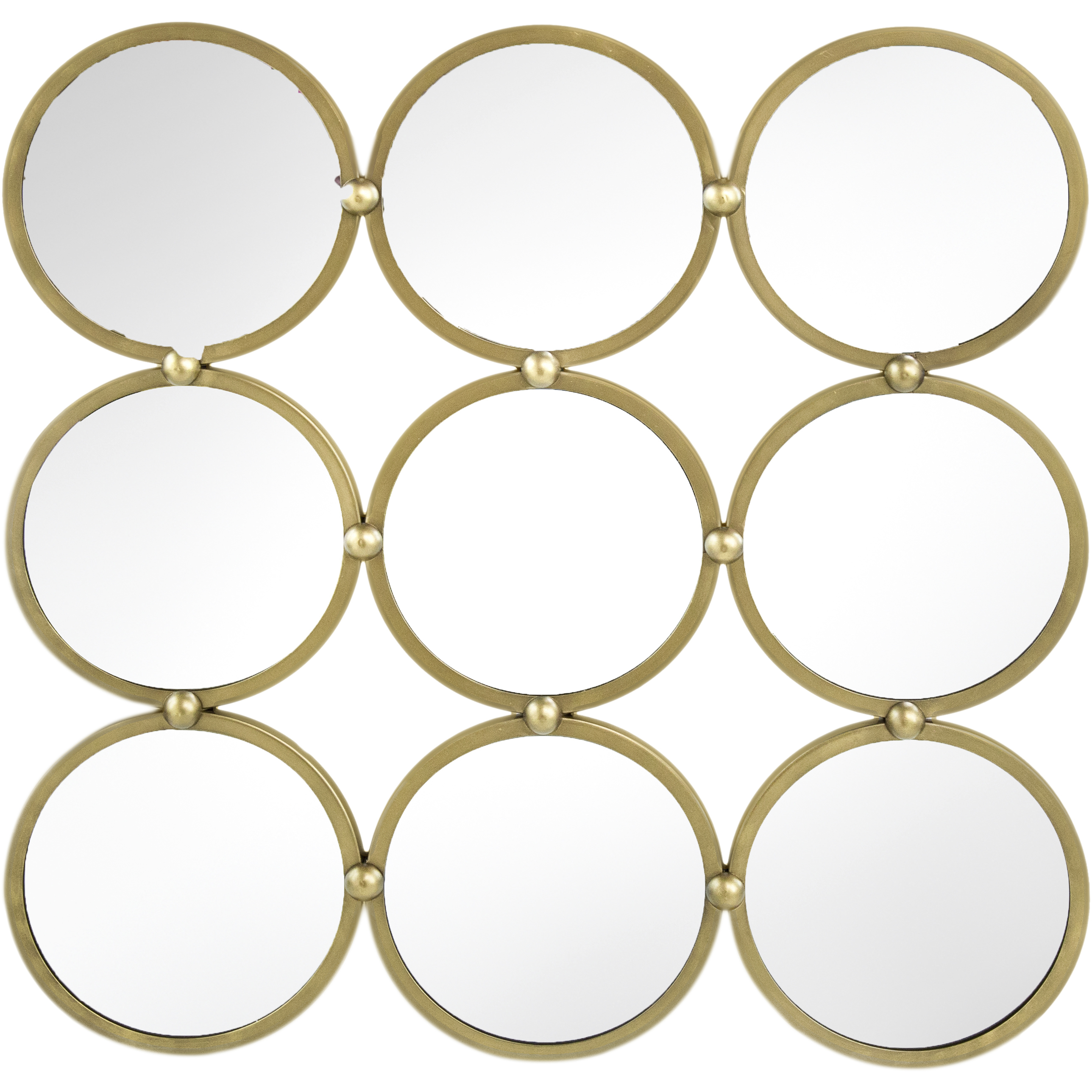 Harmony 27.2 X 27.2 inch Champagne Wall Mirror