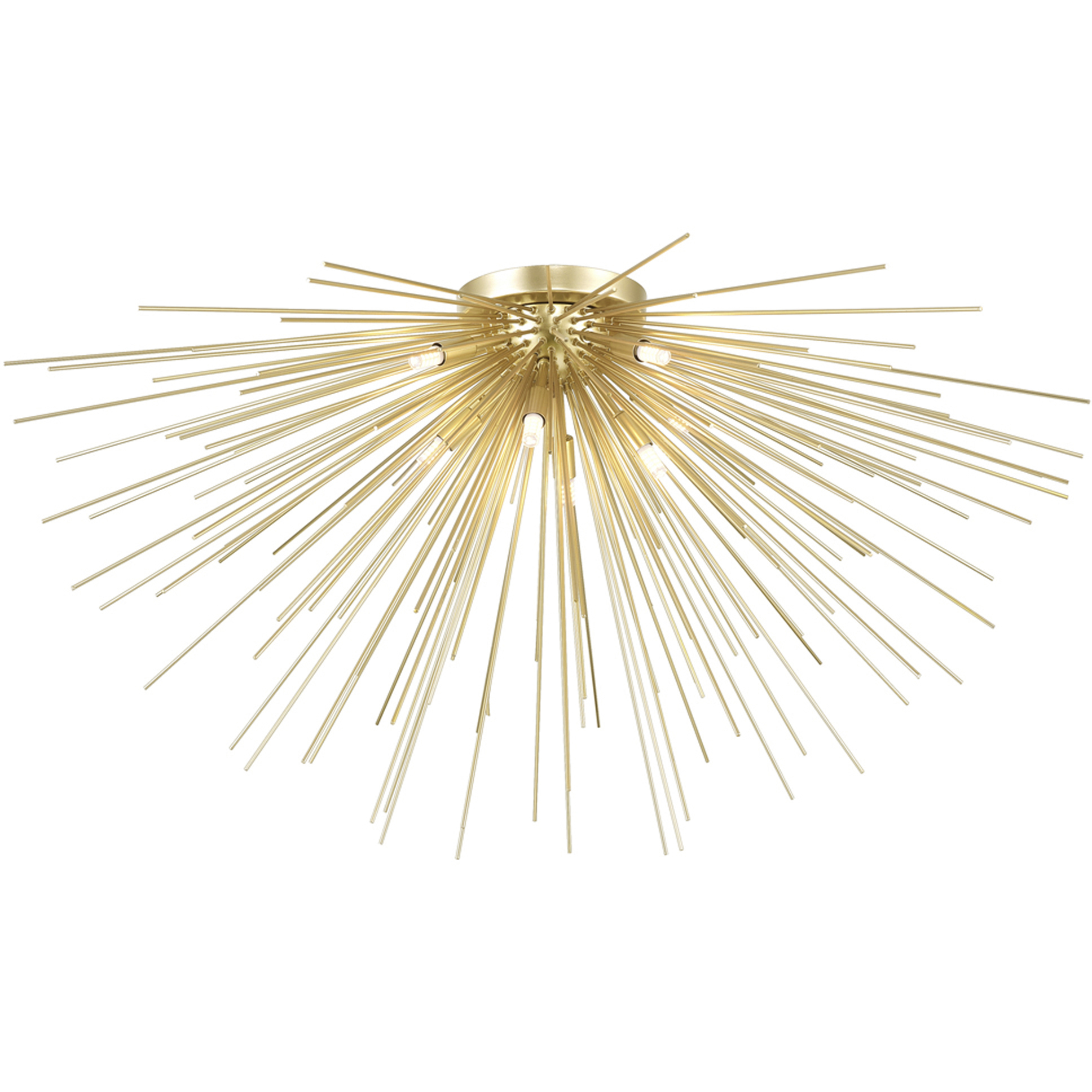 Savannah 8 Light 40 inch Gold Leaf Flush Mount Ceiling Light