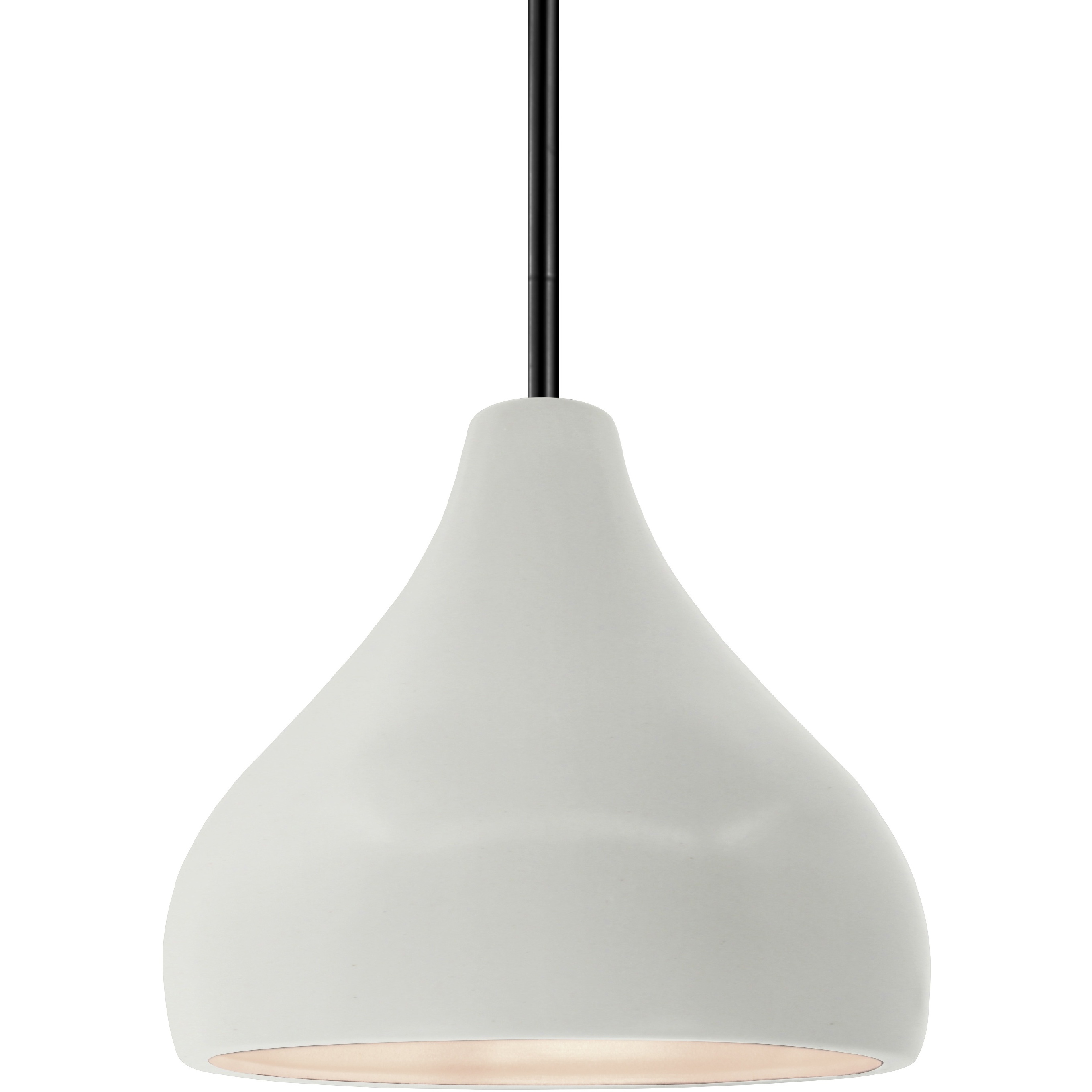 Radiance 1 Light 8 inch Matte White and Matte Black Pendant Ceiling Light