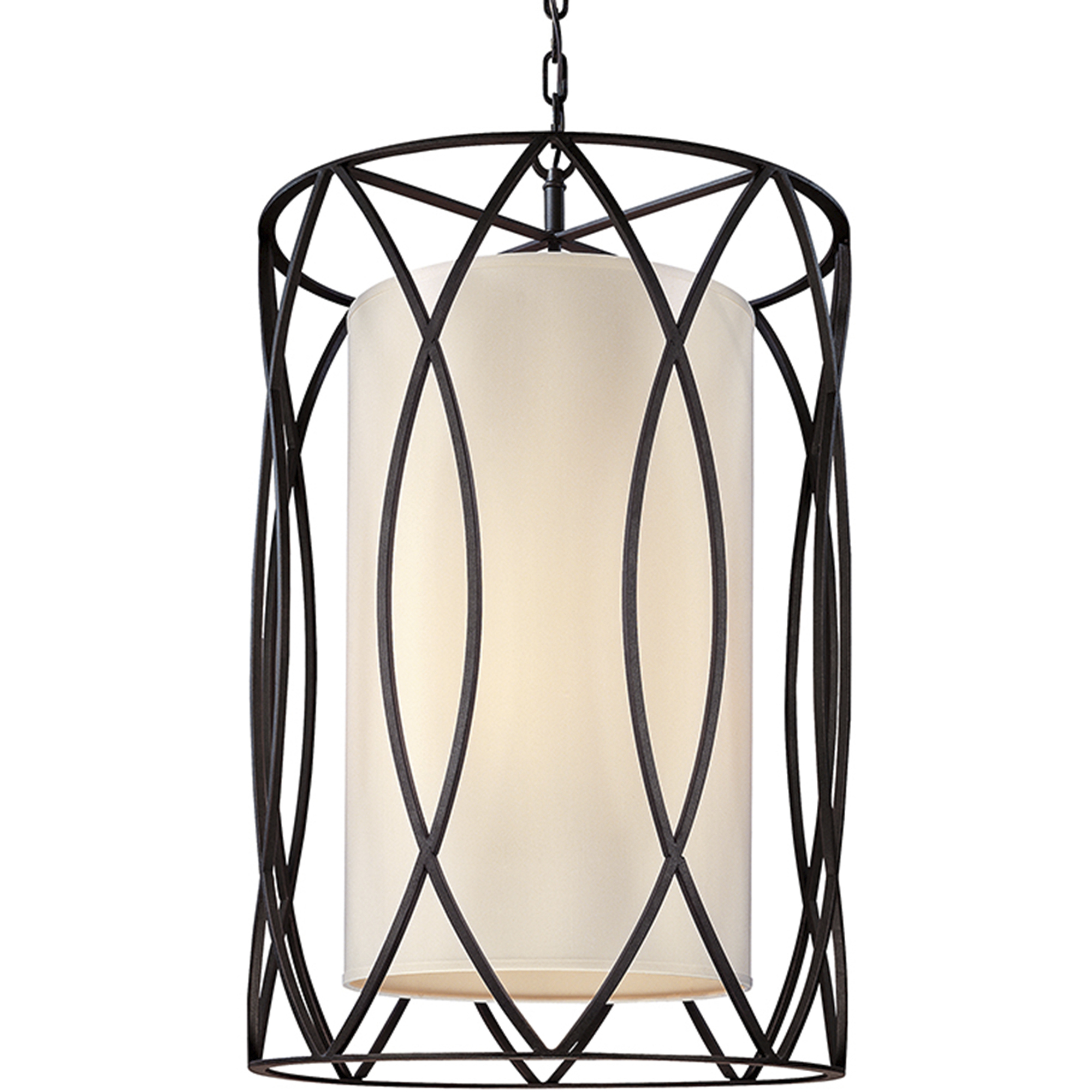 Sausalito 8 Light 22 inch Textured Iron Pendant Ceiling Light