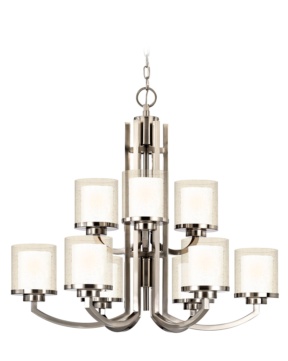 Horizon 9 Light 30 inch Satin Nickel Chandelier Ceiling Light