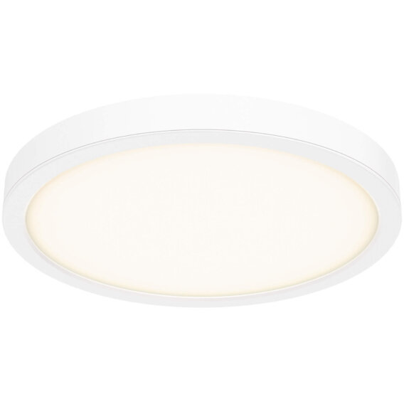 Delta 1 Light 18 inch White Flushmount Ceiling Light