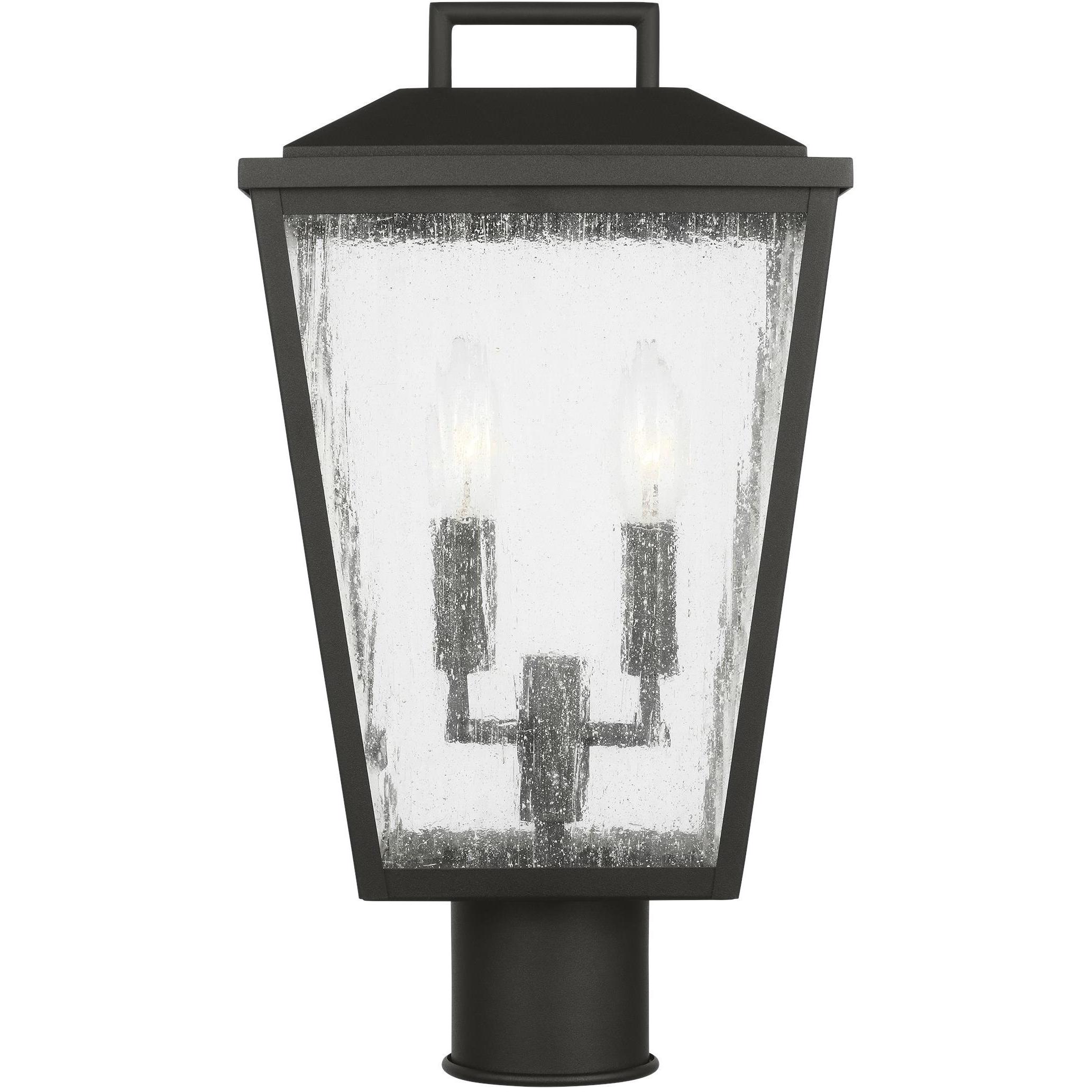 Drew & Jonathan Kennewick 2 Light 16.75 inch Textured Black Outdoor Post Lantern, Medium
