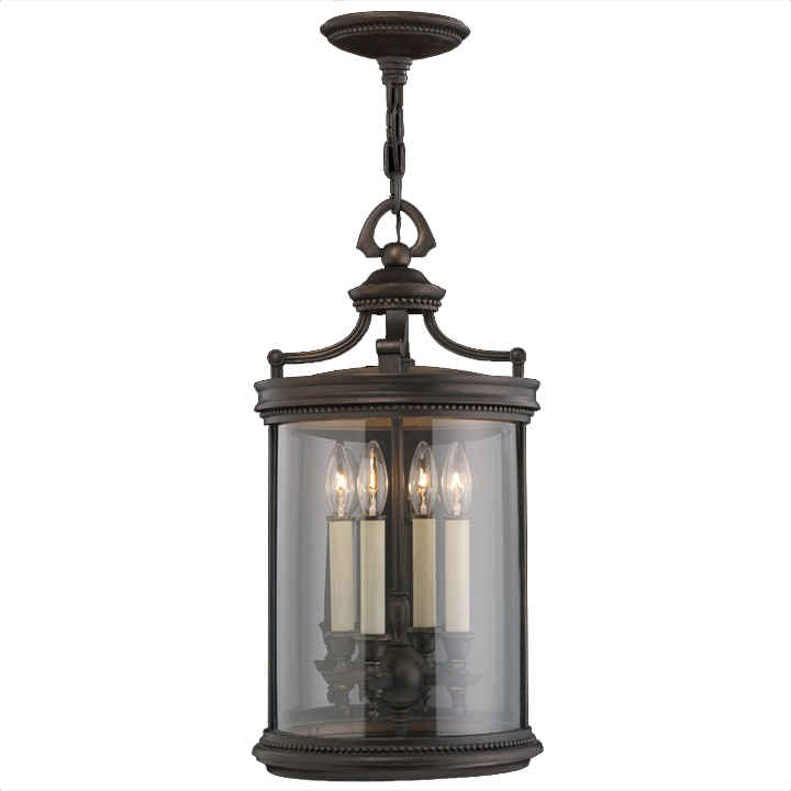 Louvre 4 Light 12 inch Bronze Outdoor Lantern