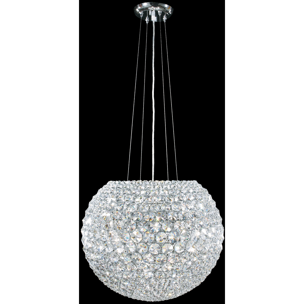 Sun Sphere Europa 15 Light 20 inch Silver Chandelier Ceiling Light