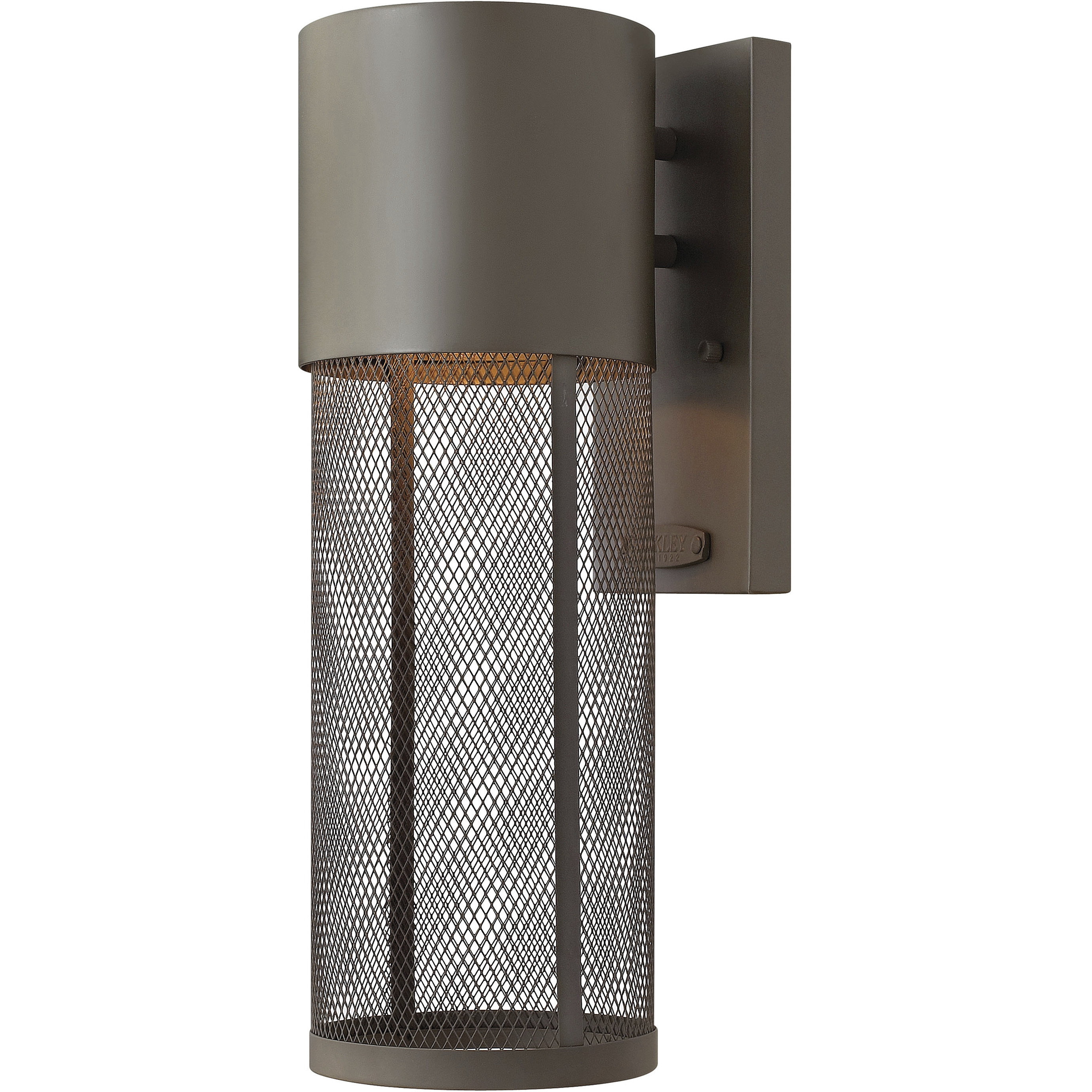 Aria LED 16 inch Buckeye Bronze Outdoor Wall Mount Lantern, Small