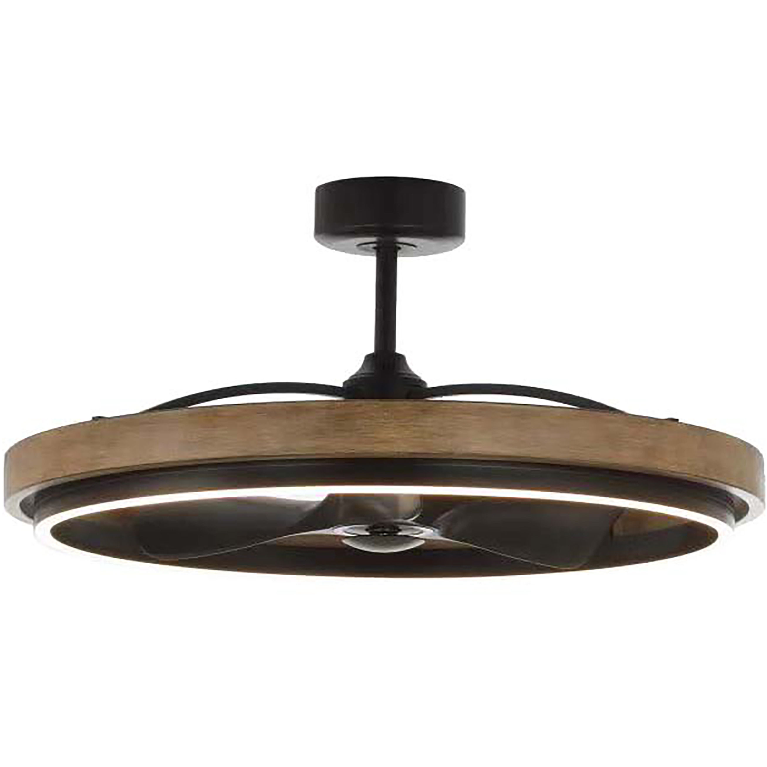Teton 36 inch Driftwood and Black Fandelight