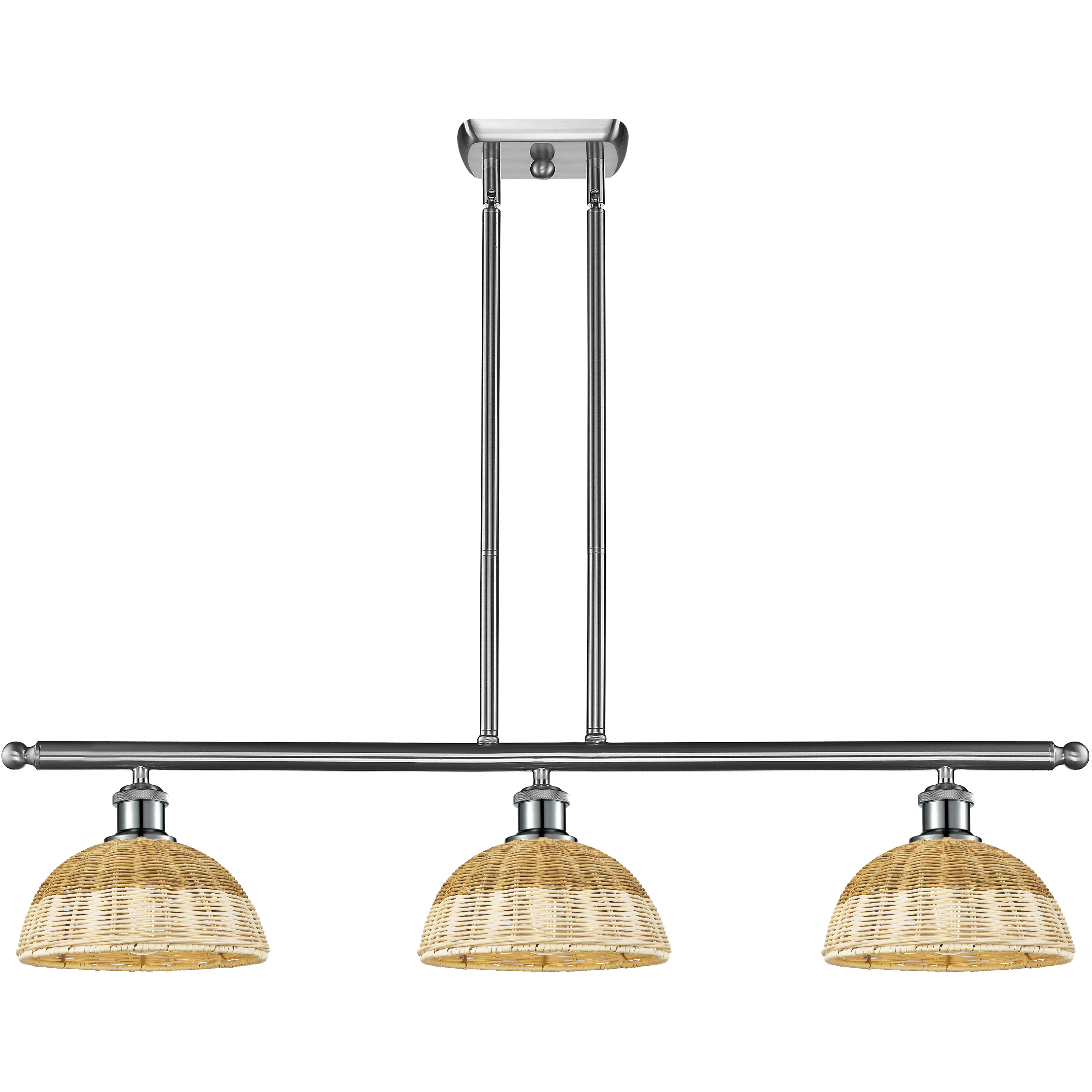Ballston Bristol Natural II Island Light Ceiling Light in Brushed Satin Nickel
