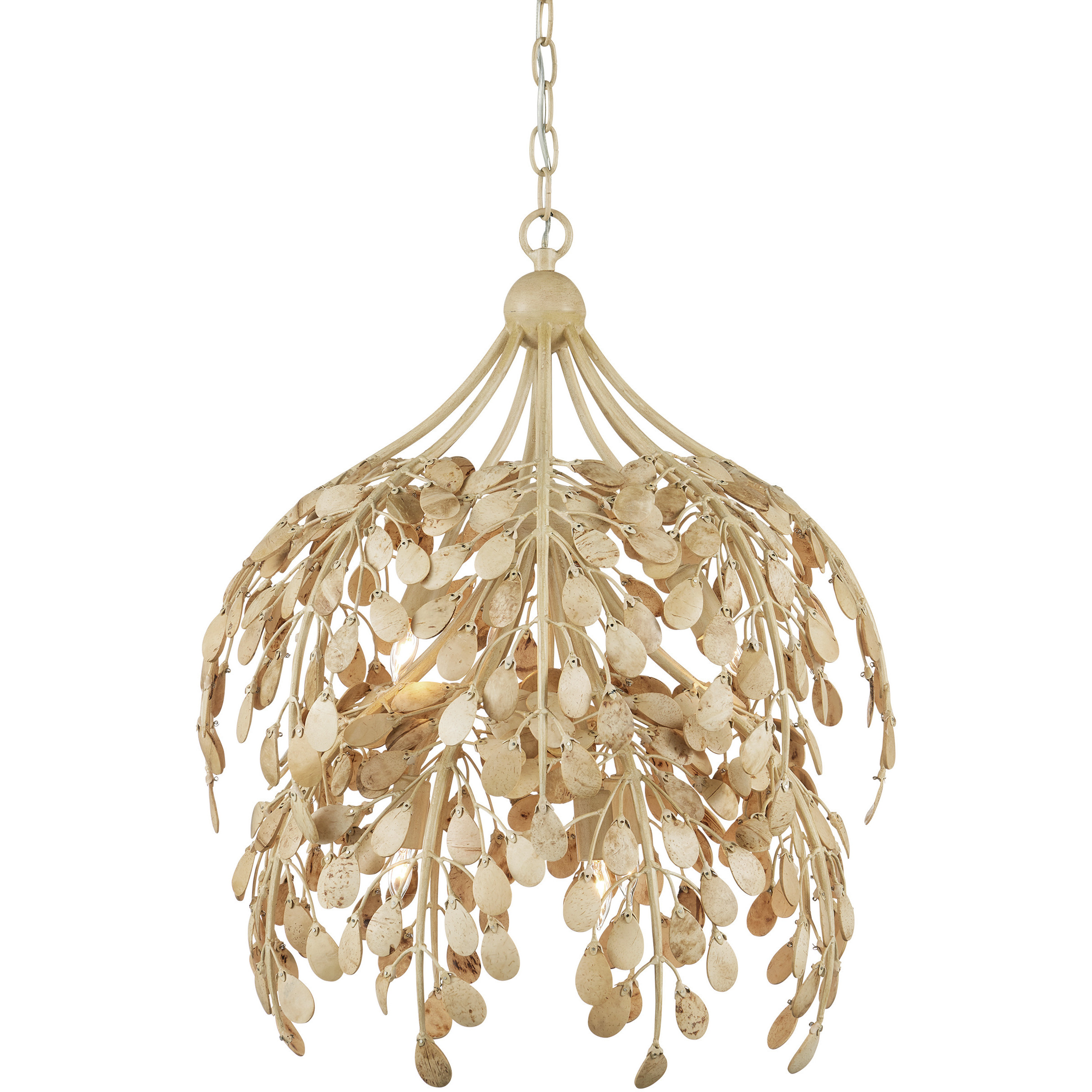 Maypan 6 Light 20 inch Coco Cream Pendant Ceiling Light