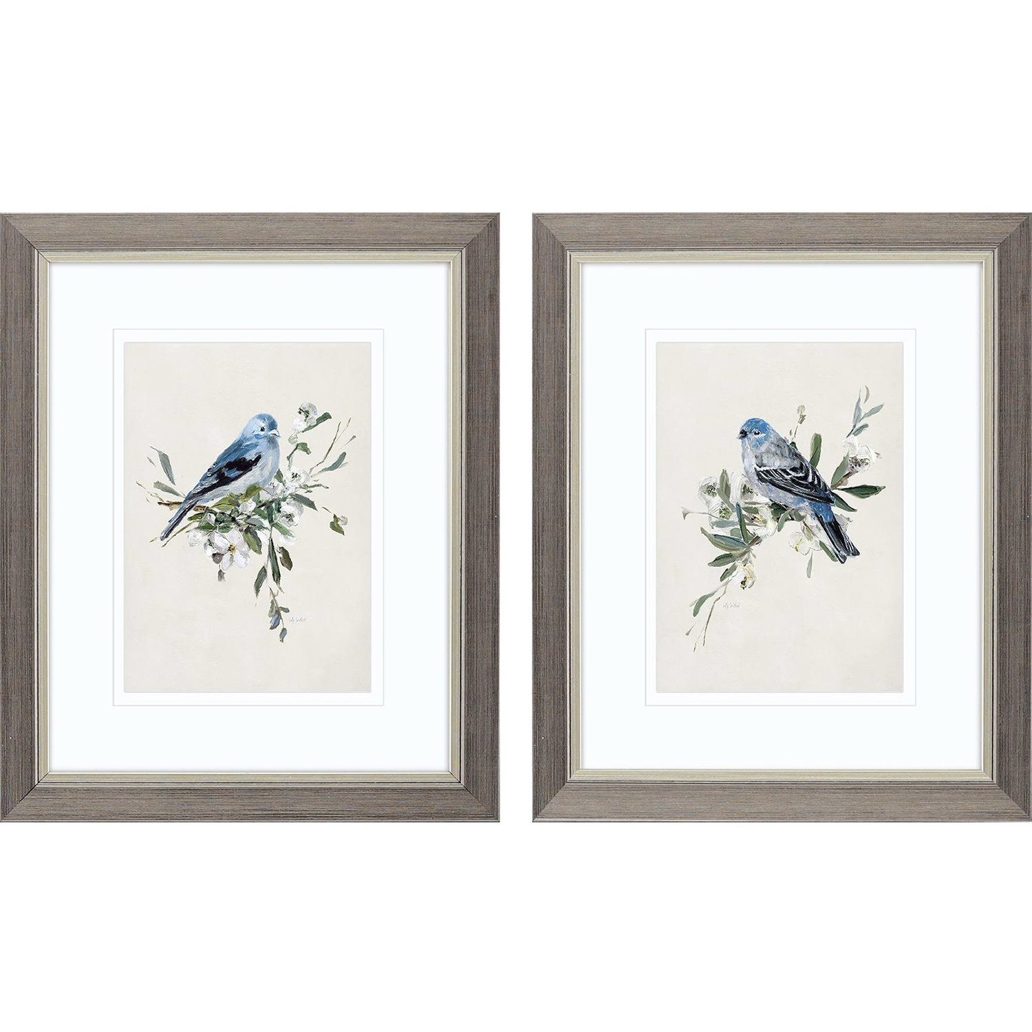 Animals Blue and Green and Gray and Neutral Framed Art, Propac